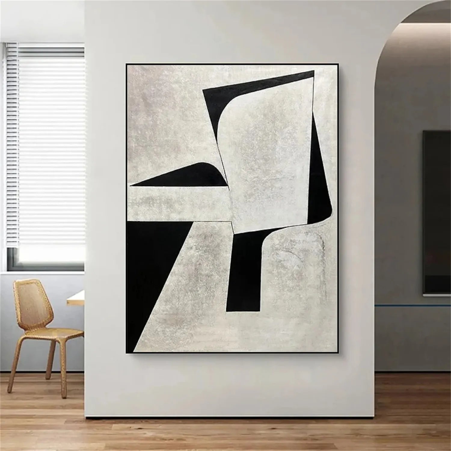 Abstract Tranquility Art Painting - Modern Wall Decor for Living Room, Bedroom & Office | Large Canvas Print | #WS160