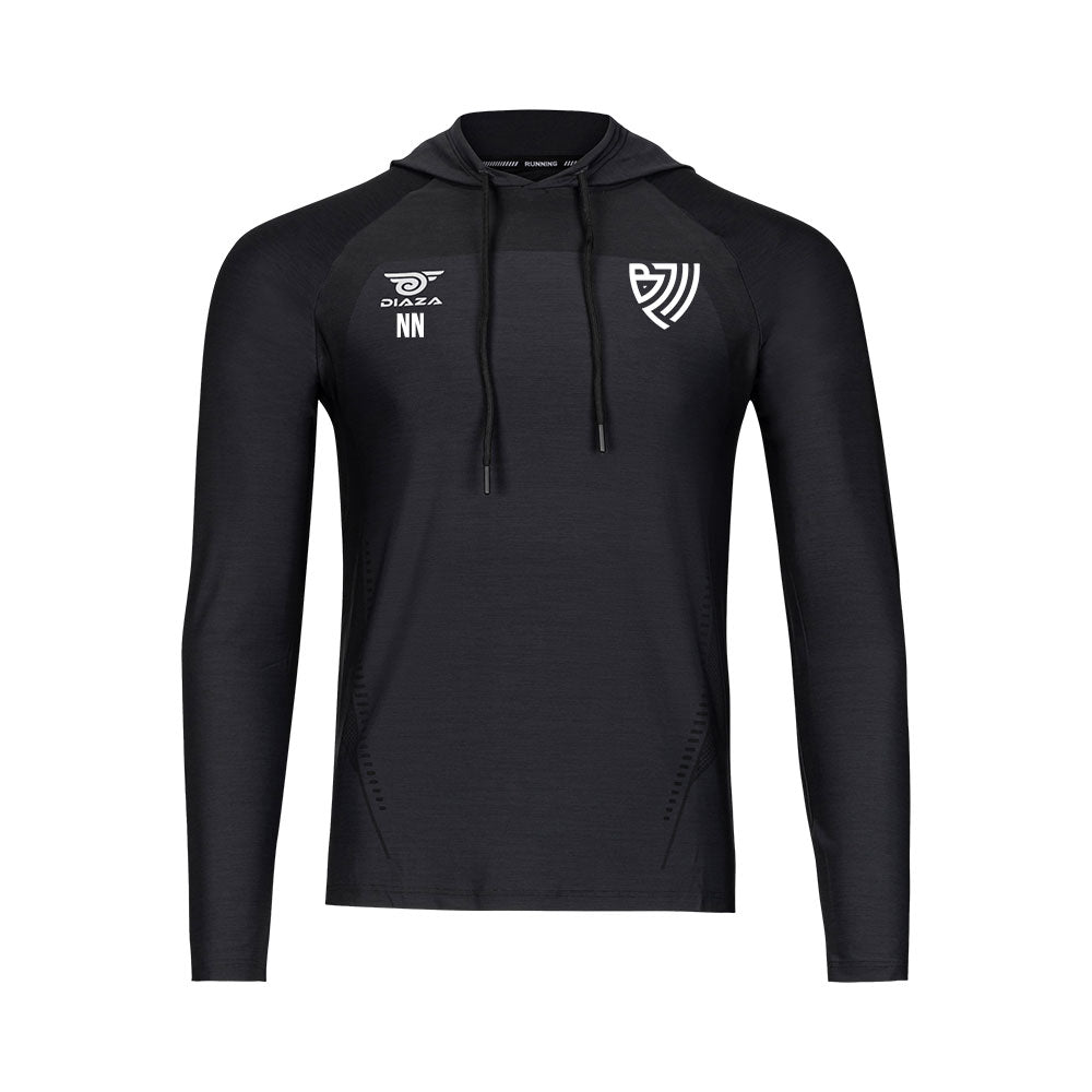 BZW Suba Hooded Long Sleeve Sweatshirt for Men & Women - Soft Fleece Lined Pullover with Kangaroo Pocket - Perfect for Outdoor Activities, Casual Wear & Cold Weather