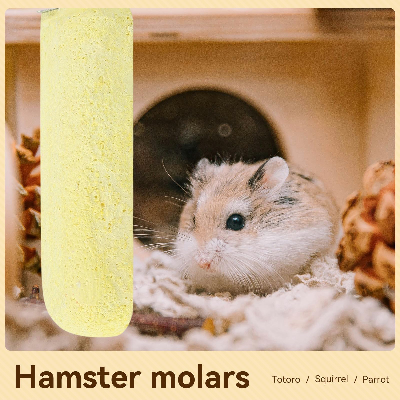 Natural Lava Ledge for Small Pets - Rat, Chinchilla & Bird Chew Toy for Teeth Grinding & Beak Trimming | Cage Accessories for Dental Health & Enrichment | Perfect for Climbing, Chewing & Playtime in Small Animal Habitats