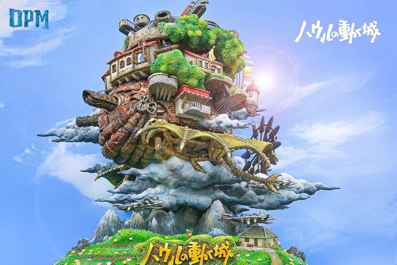 OPM Studio Howl’s Moving Castle Flying Version Collectible Model - Perfect for Anime Fans, Studio Ghibli Decor, and Fantasy Display