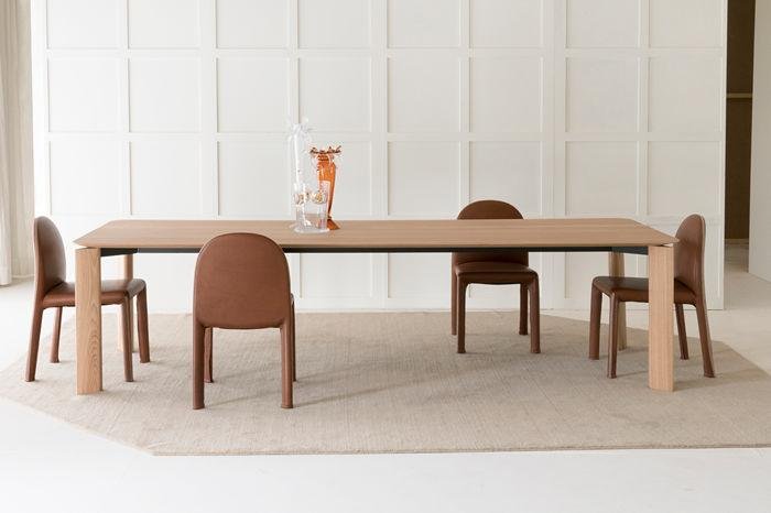 Driade Fourdrops Modern Dining Table - Scandinavian Style Wooden Table for Kitchen & Dining Room - Perfect for Family Gatherings & Dinner Parties