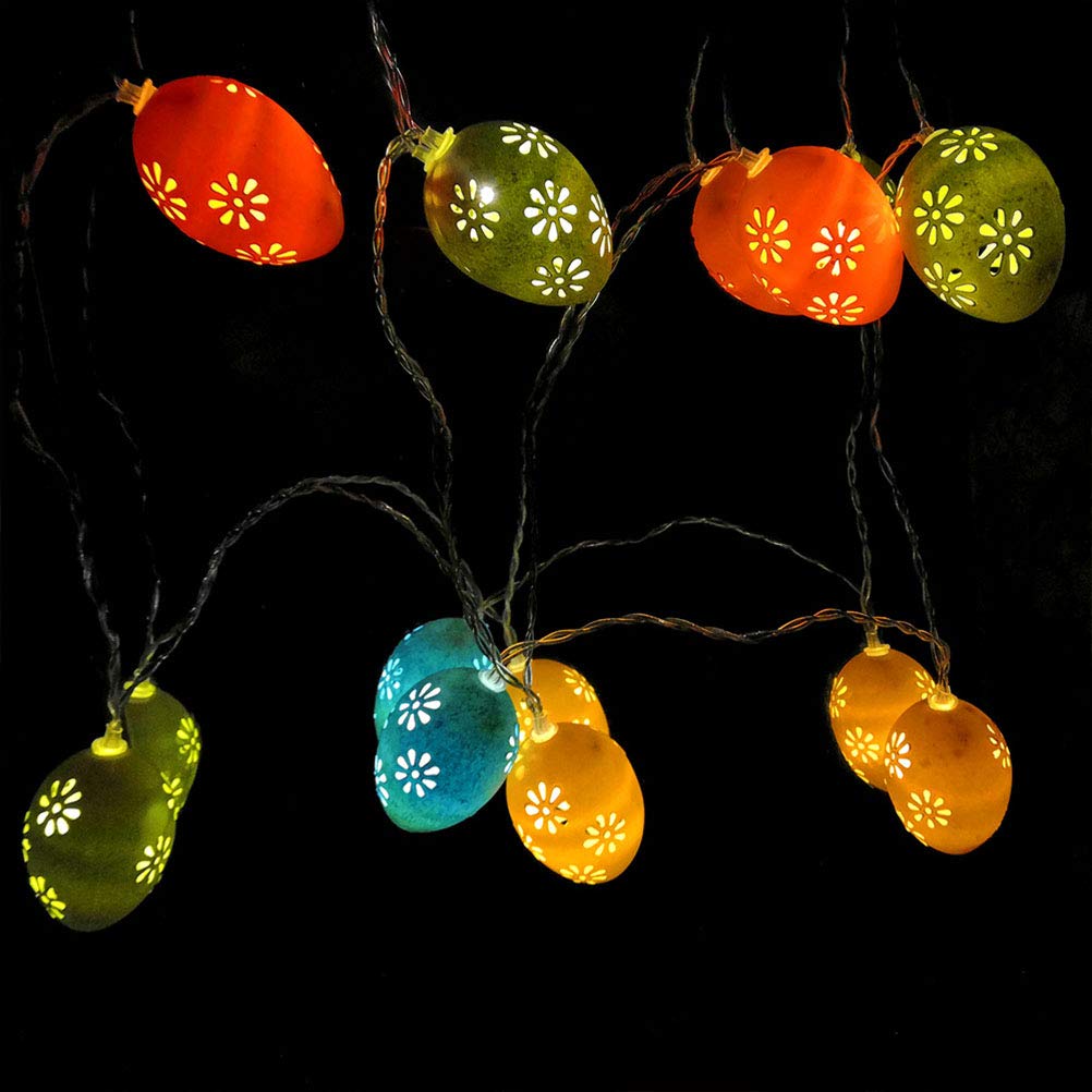 INOOMP Easter LED Fairy Lights Set - Window Hanging Decor, Tree Ornaments & Egg Lights for Easter Home Decorations | Perfect for Indoor/Outdoor Easter Party, Spring Festival & Holiday Lighting