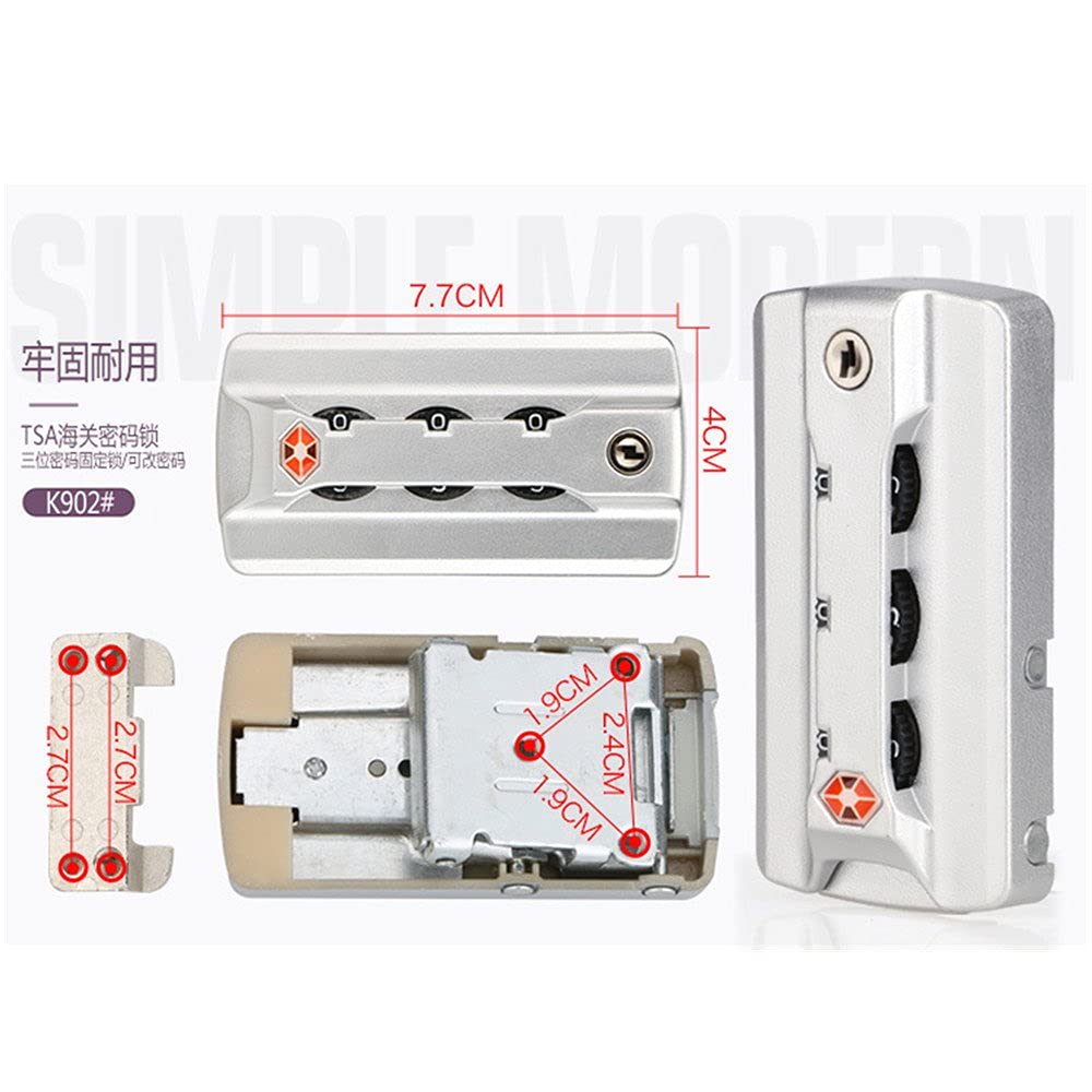 Secure TSA Approved Luggage Lock for Suitcases, Travel Bags & Trunks - Keyless Combination Password Lock (K902) - Ideal for Air Travel, Business Trips & Vacation Packing