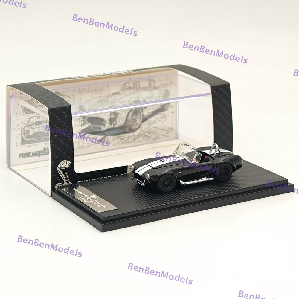 Fine Works Ford SHELBY COBRA 427S/C 1:64 Scale Diecast Model Car - Limited Edition Collectible for Display, Racing Enthusiasts & Car Lovers