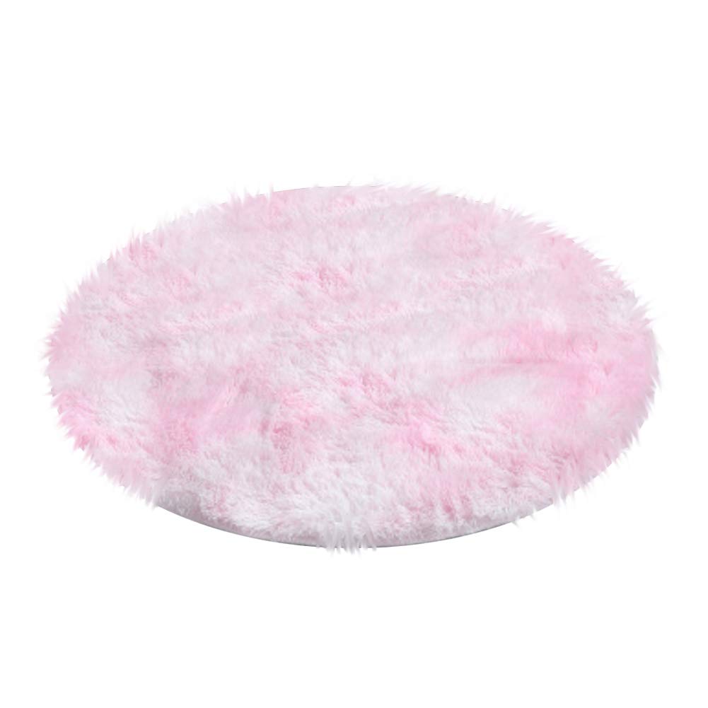 Ochine Ultra Soft Round Fluffy Area Rug - Plush Shaggy Carpet for Nursery, Kids Room, Living Room & Bedroom Decor | Non-Slip Modern Floor Mat for Girls, Home & Play Areas