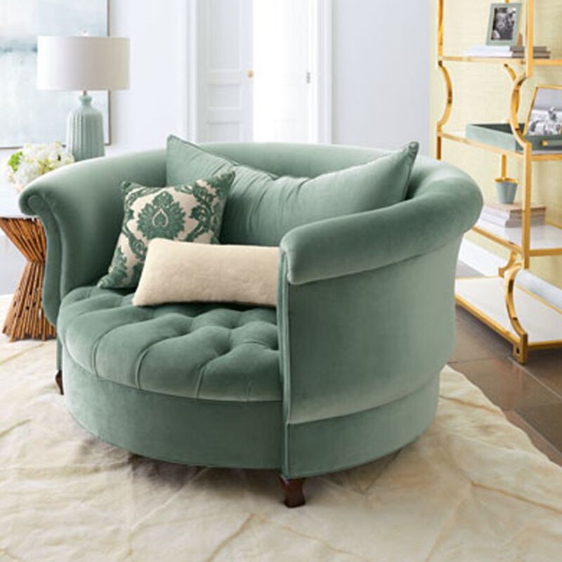 Luxury Velvet Sofa Chair - Ergonomic Design for Ultimate Comfort | Perfect for Living Room, Bedroom & Office Relaxation