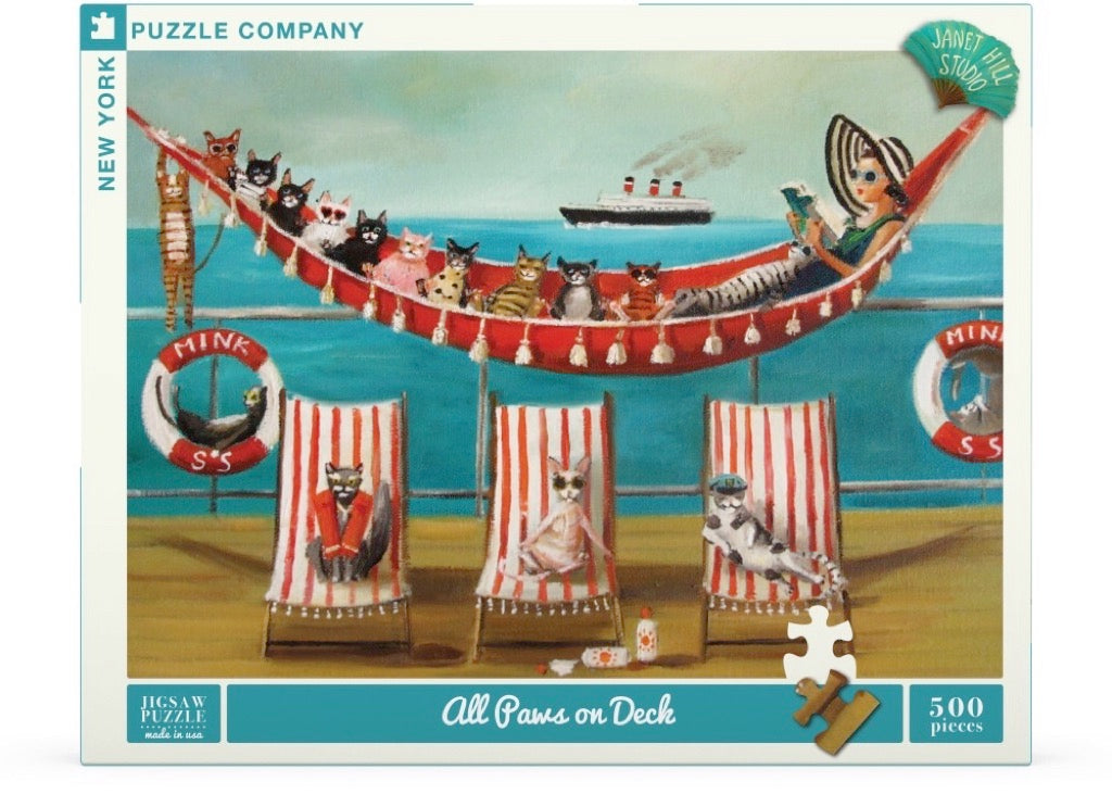 All Paws on Deck Puzzle - 500 Piece Dog-Themed Jigsaw Puzzle for Adults & Kids - Perfect for Family Game Night & Relaxation