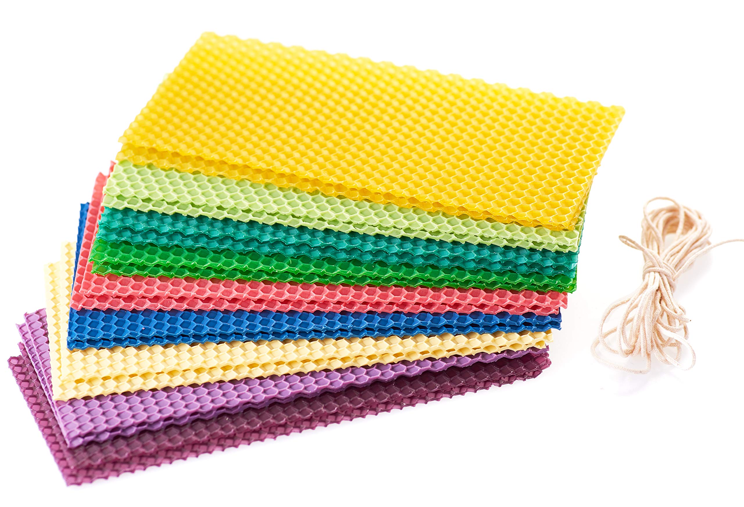 DIY Beeswax Candle Making Kit - 18 Colored Sheets for Home Decor & Gifts