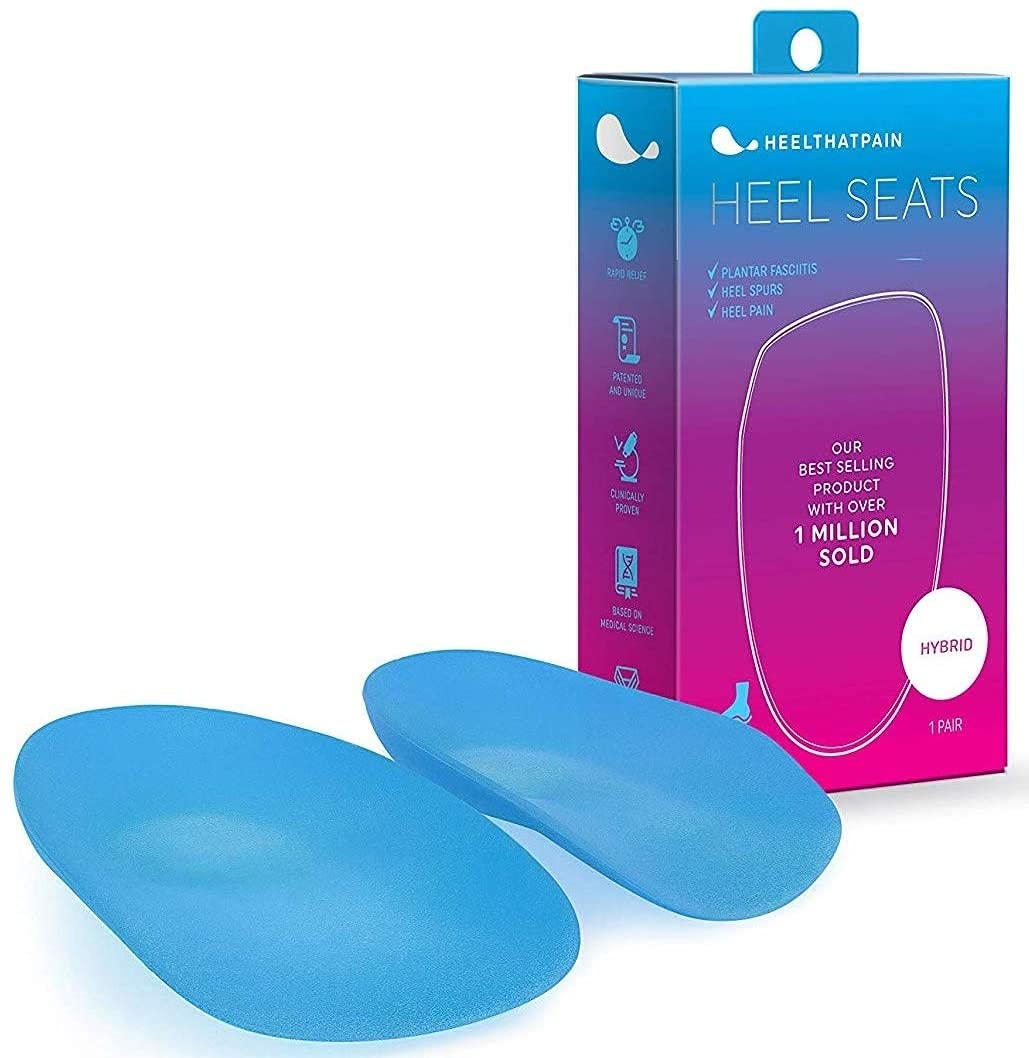 Heel Seats by Heel That Pain - Orthotic Inserts for Heel Pain Relief, Plantar Fasciitis & Heel Spurs Support | Comfortable Heel Cups for All-Day Wear | Perfect for Running, Walking & Standing
