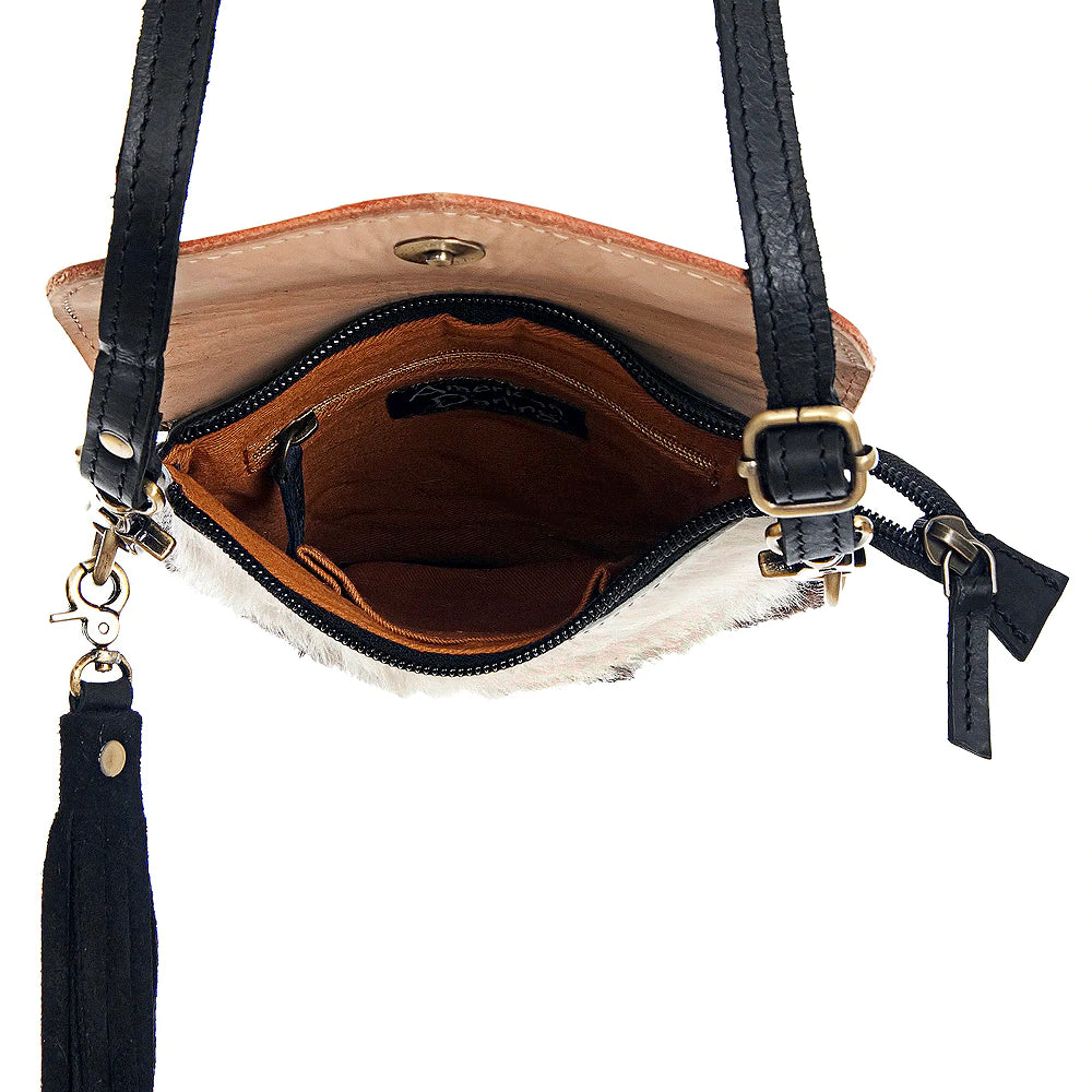 American Darling Mini Crossbody Purse with Hidden Tool Compartment & Fringe - Stylish Boho Bag for Women, Perfect for Music Festivals & Night Out