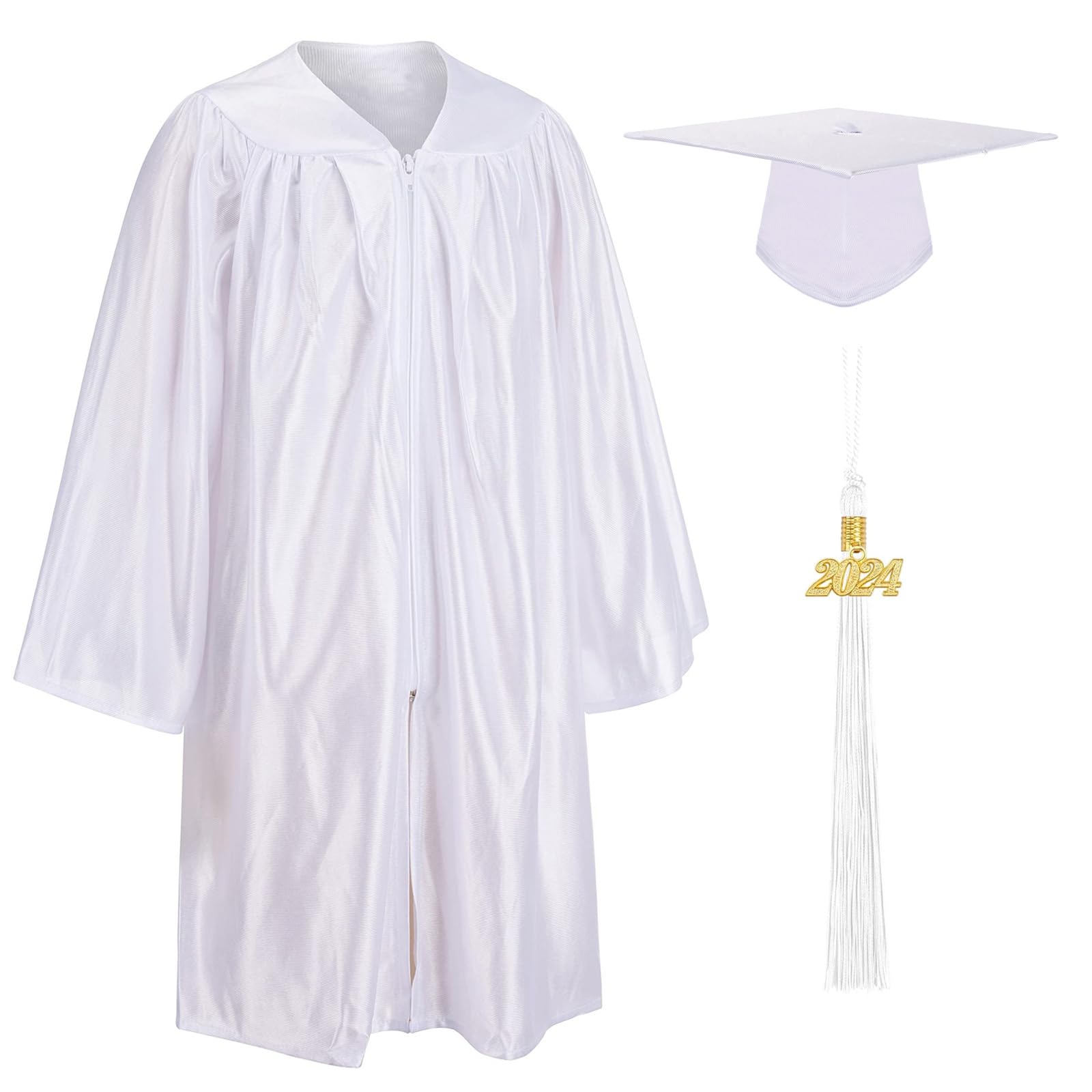 LDIWEE Shiny Kindergarten & Preschool Graduation Cap Gown Set with Tassel & 2023 Charm - Perfect for Graduation Ceremonies, Photo Shoots & School Events
