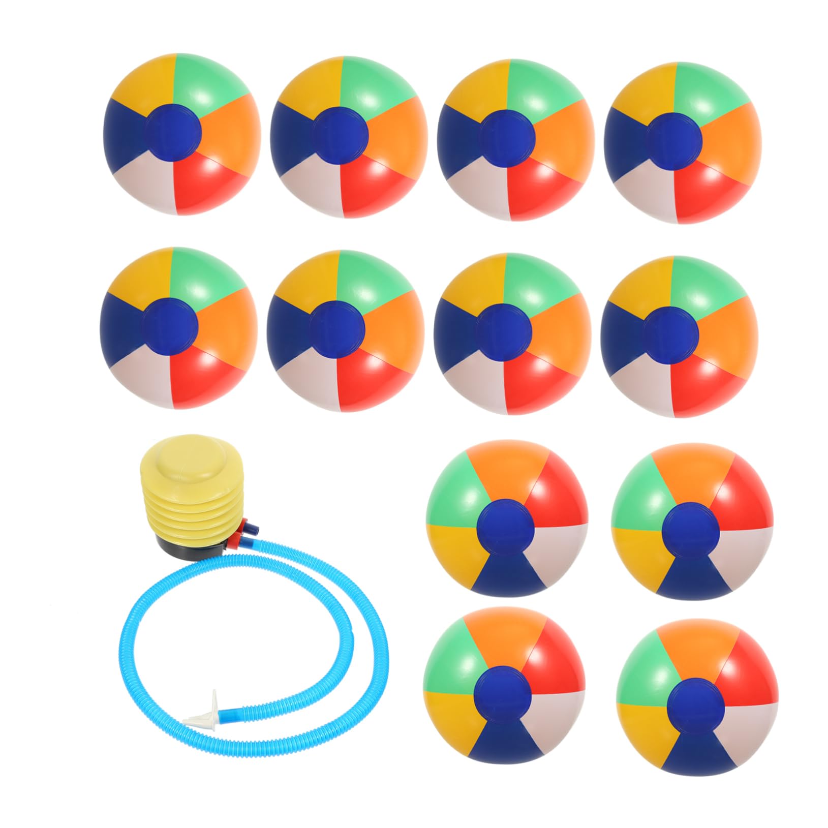 **iFUNDOM 12-Pack Colorful Inflatable Beach Balls for Toddlers - Summer Pool Party Decorations, Outdoor Water Play Toys, PVC Blow Up Balls for Kids, Beach Games & Backyard Fun**    *(Perfect for Pool Parties, Beach Trips, Backyard Water Play & Summer Decorations!)*