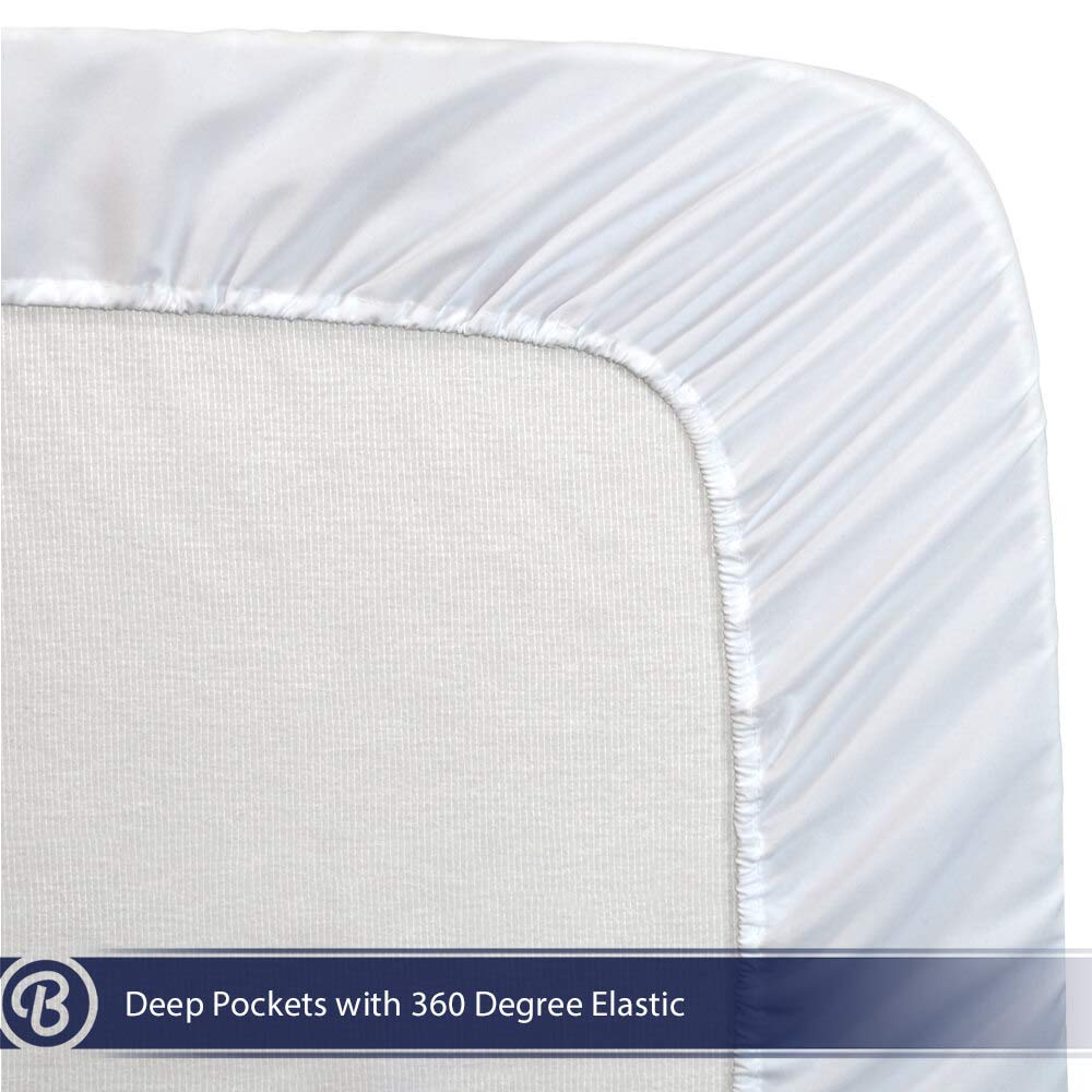 Bare Home Split Queen Coverlet Set with Microfiber Sheet Set - Diamond Stitched Lightweight Bedspread - Ultra Soft Bedding for Guest Rooms & Master Suites (Sand Coverlet, White Sheets) - Perfect for Hotels, Vacation Homes & Cozy Bedrooms