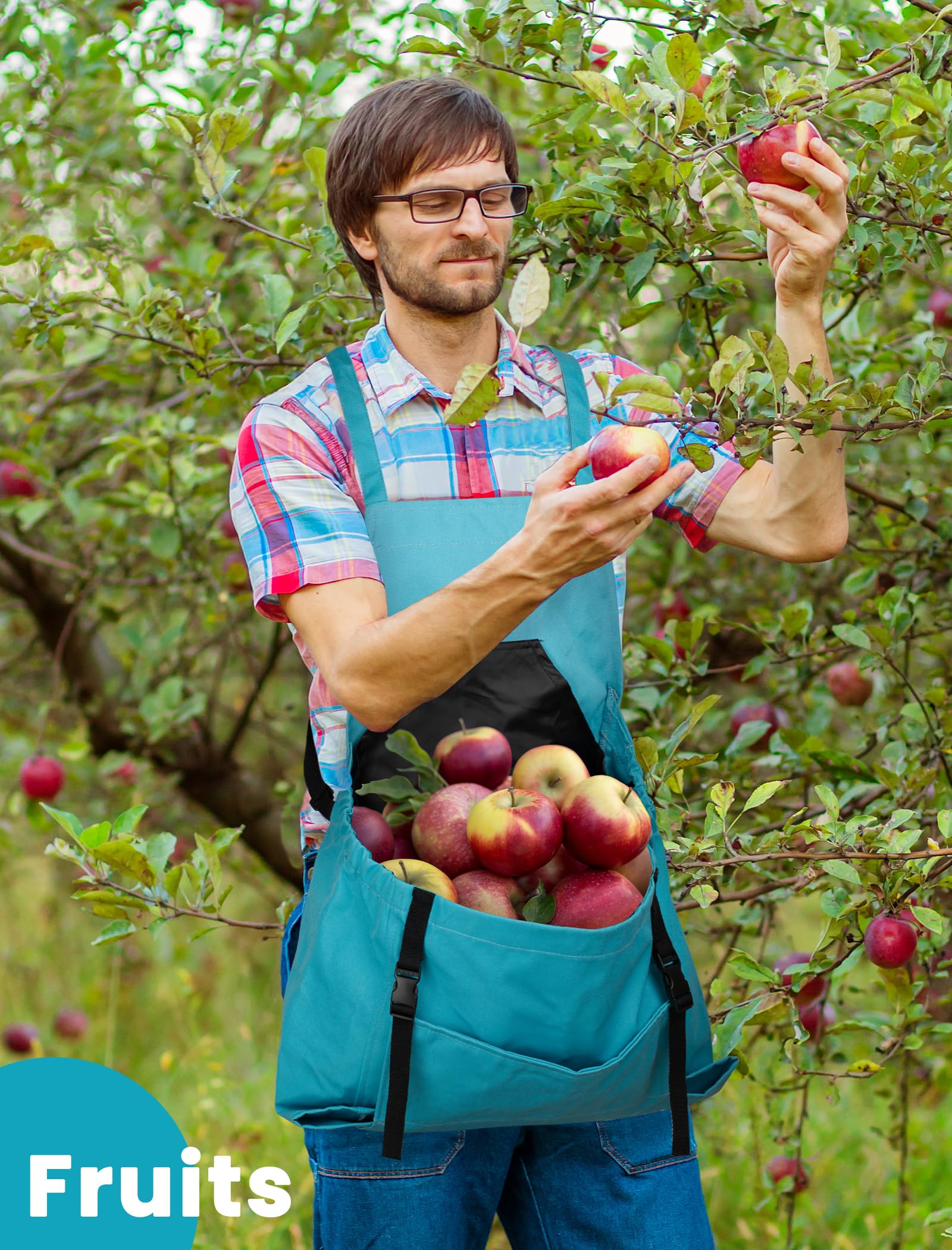 Durable Gardening Apron with Multiple Pockets for Women & Men - Washable Harvest Apron for Planting, Weeding & Outdoor Work - Perfect Gardening Gift for Gardeners & Farmers