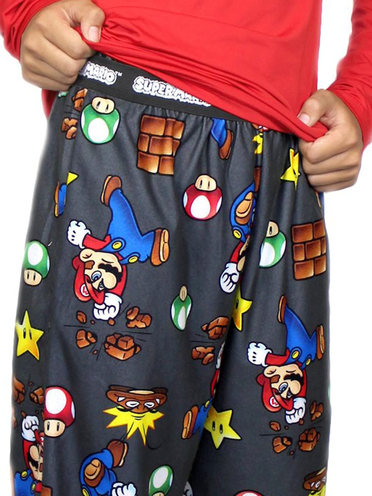Super Mario Boys Pajama Pants - Nintendo Themed Sleepwear for Kids - Comfortable Cotton Pajama Bottoms for Boys - Perfect for Sleepovers, Gaming Nights & Birthday Gifts