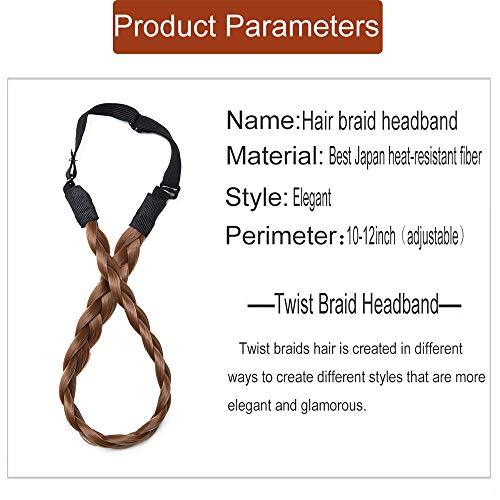 Elastic Stretch Plaited Braid Hairpiece - Natural Looking Hair Extension for Women - Perfect for Cosplay, Weddings & Daily Styling
