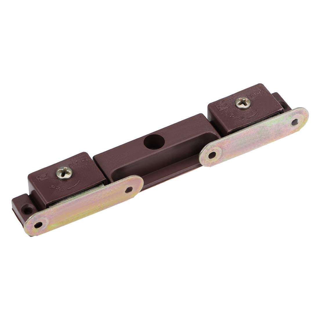 uxcell 4PCS Brown Double Magnetic Latches Catch for Furniture Cabinet Door Closet - Secure Cabinet Doors, Organize Kitchen & Wardrobe Storage
