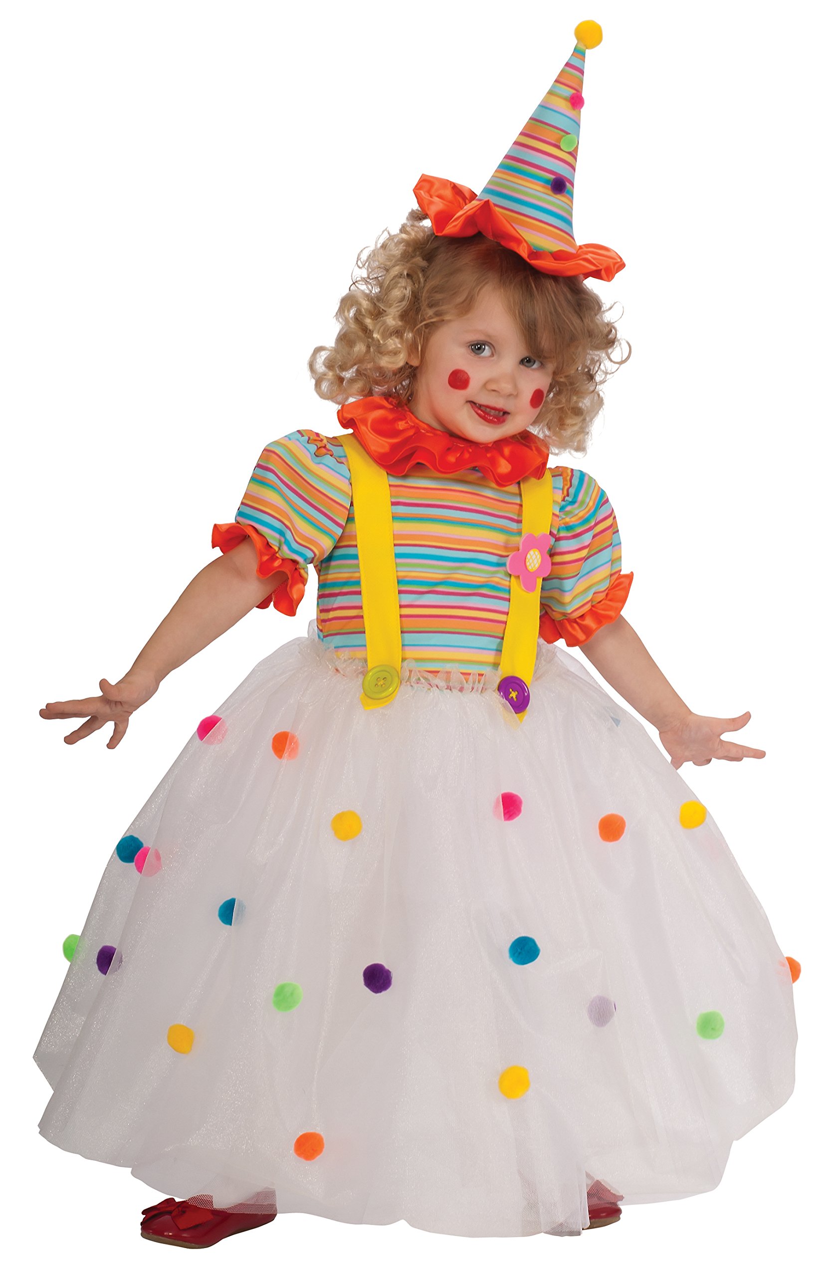 Rubie's Candy Clown Costume for Kids - Fun Halloween Dress Up & Birthday Party Outfit for Boys and Girls