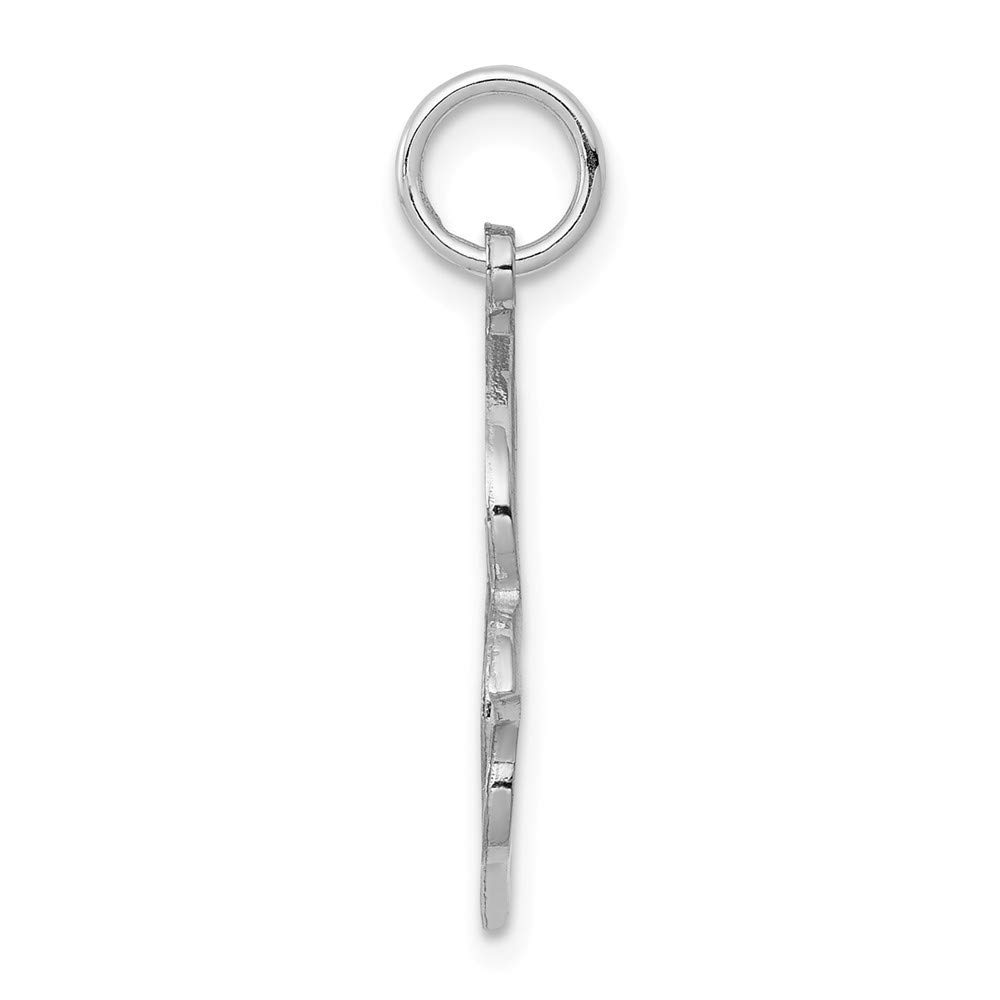 10K White Gold Dove Charm Pendant Necklace - Elegant & Dainty Jewelry for Women - Perfect for Gifts, Weddings & Everyday Wear