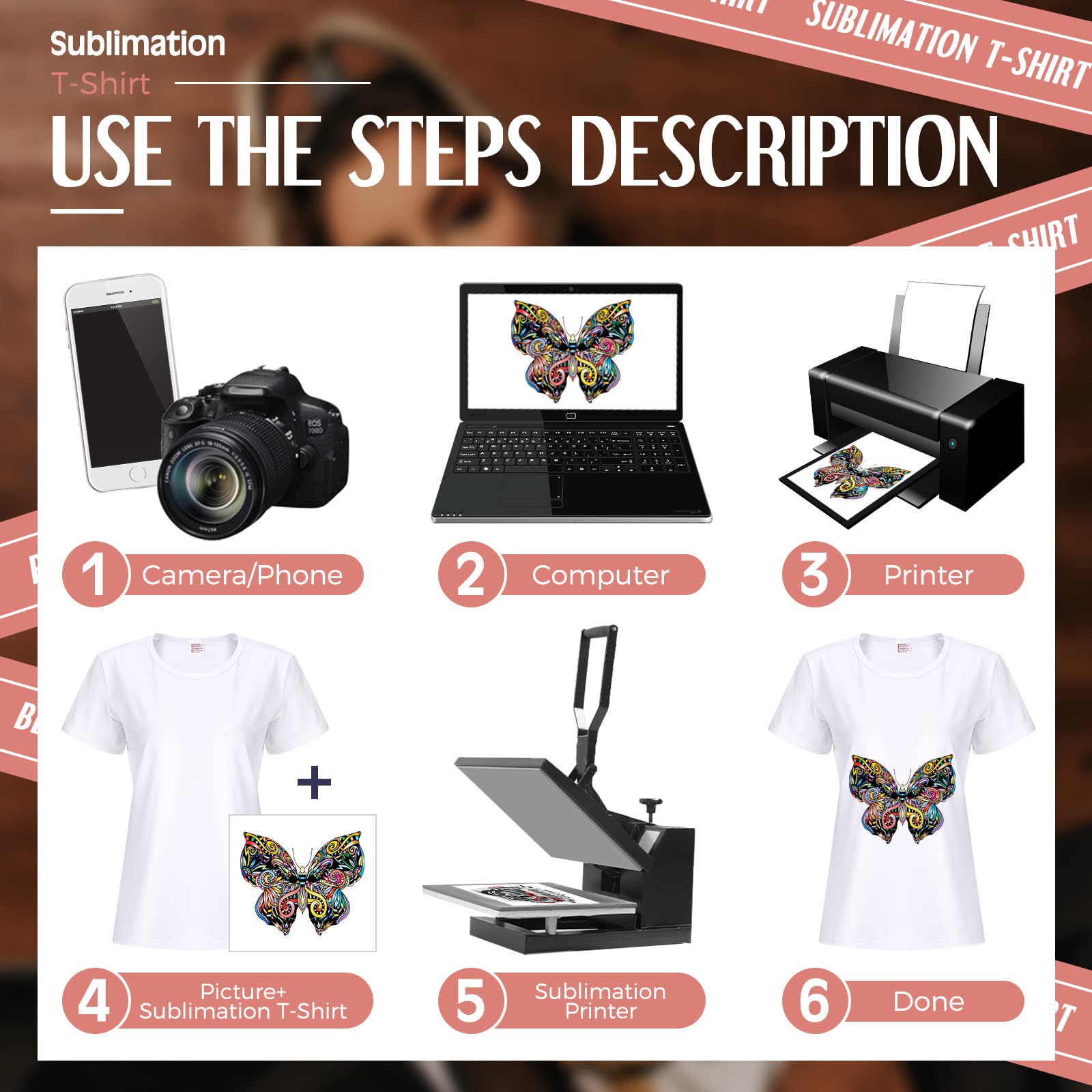 5 Pack Women's Sublimation Blank T-Shirts - Basic White Polyester Short Sleeve Tees for DIY Printing & Custom Designs (Small) - Perfect for Crafting, Sports Teams, and Personalized Gifts