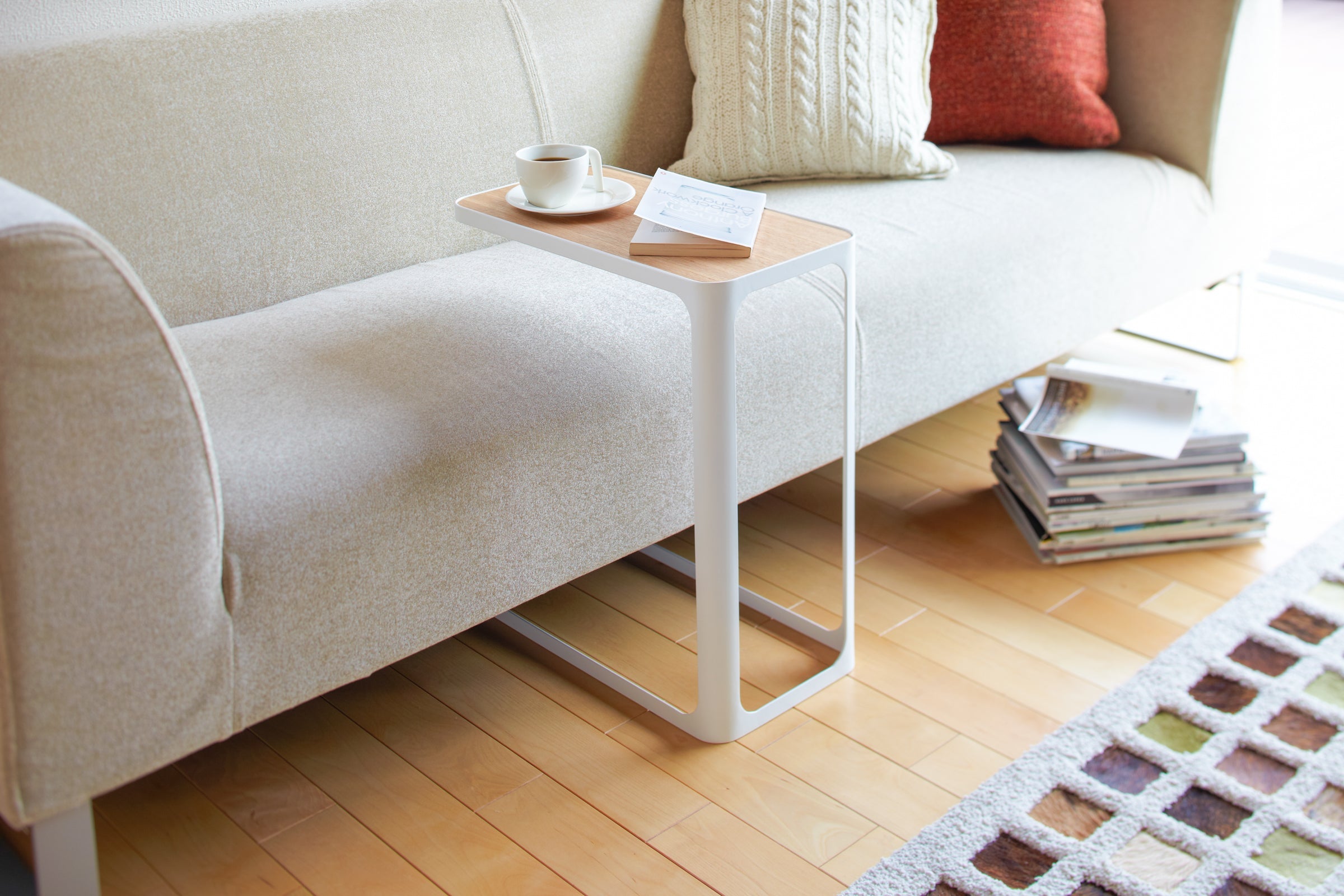 Modern C-Shaped Side Table - 20