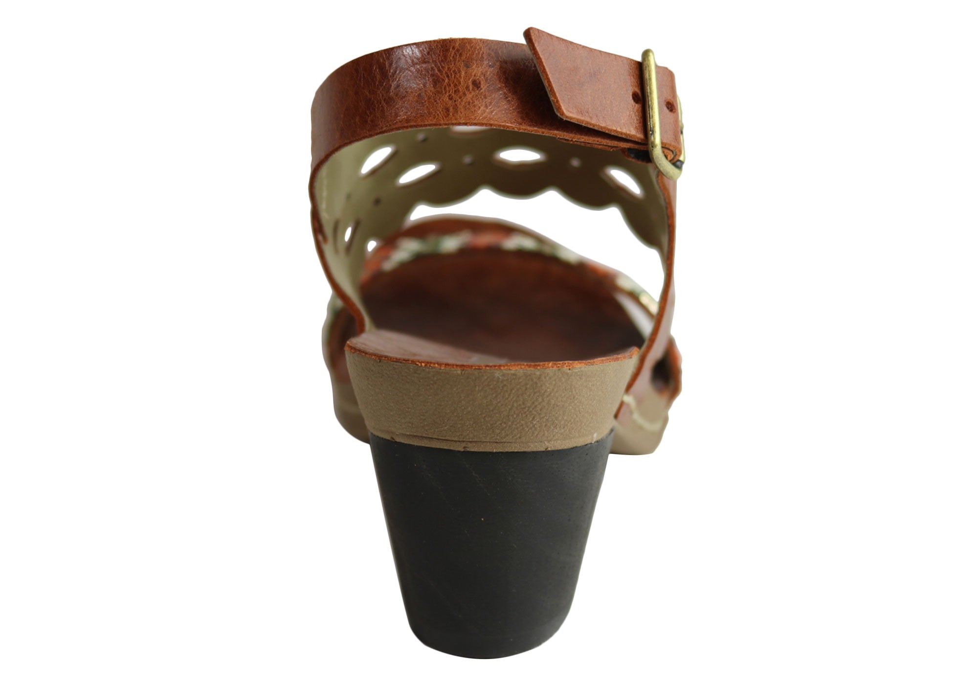 Andacco Women's Comfortable Leather Mid Heel Sandals - Handmade in Brazil - Perfect for Summer Outings, Beach Vacations & Casual Wear