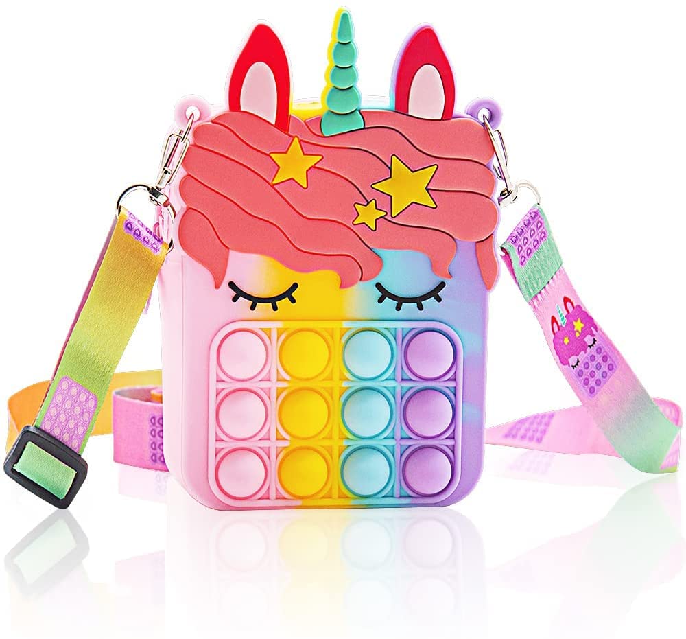 KOBBET Girls Sling Bag Crossbody Purse for Women - Multicolor Fashion Shoulder Bag for School, Travel & Daily Use