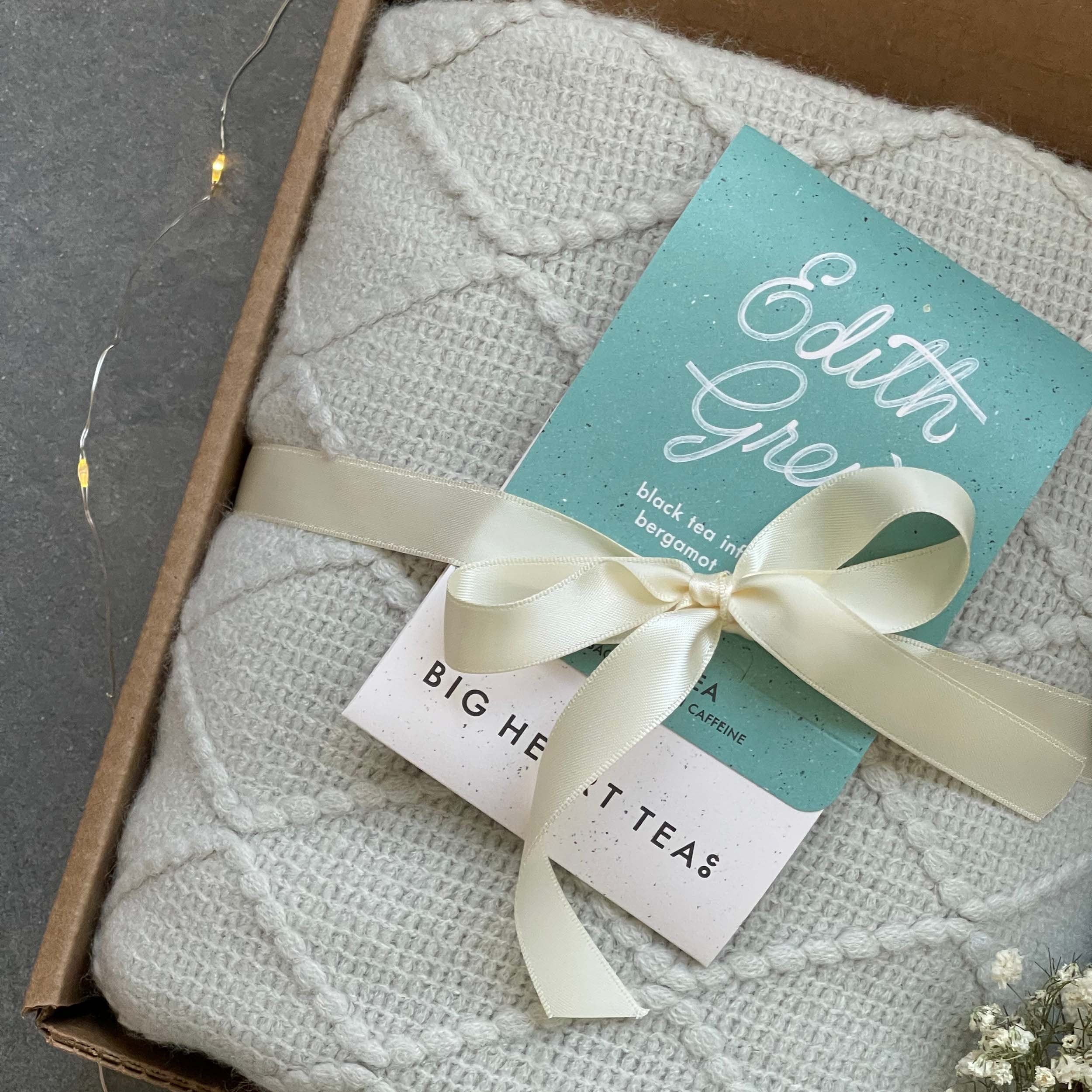 Cozy Hygge Gift Box for Women - Luxe Blanket & Socks Self-Care Set | Perfect Birthday Gift for Mom, Wife, Sister | Relaxation & Comfort at Home