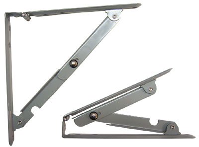 Heavy Duty Folding Shelf Bracket 12x12 Inches - Pair of Wall Mounted Brackets for Floating Shelves, Kitchen Storage, Garage Organization & DIY Projects