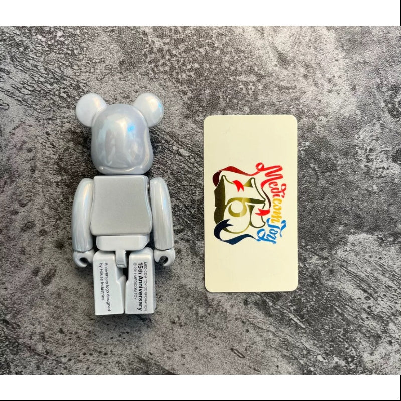 MEDICOM TOY Bearbrick Series 22 SUPER Secret 15th Anniversary 100% Collectible Vinyl Art Figure - Perfect for Display, Gifts & Anime Collections