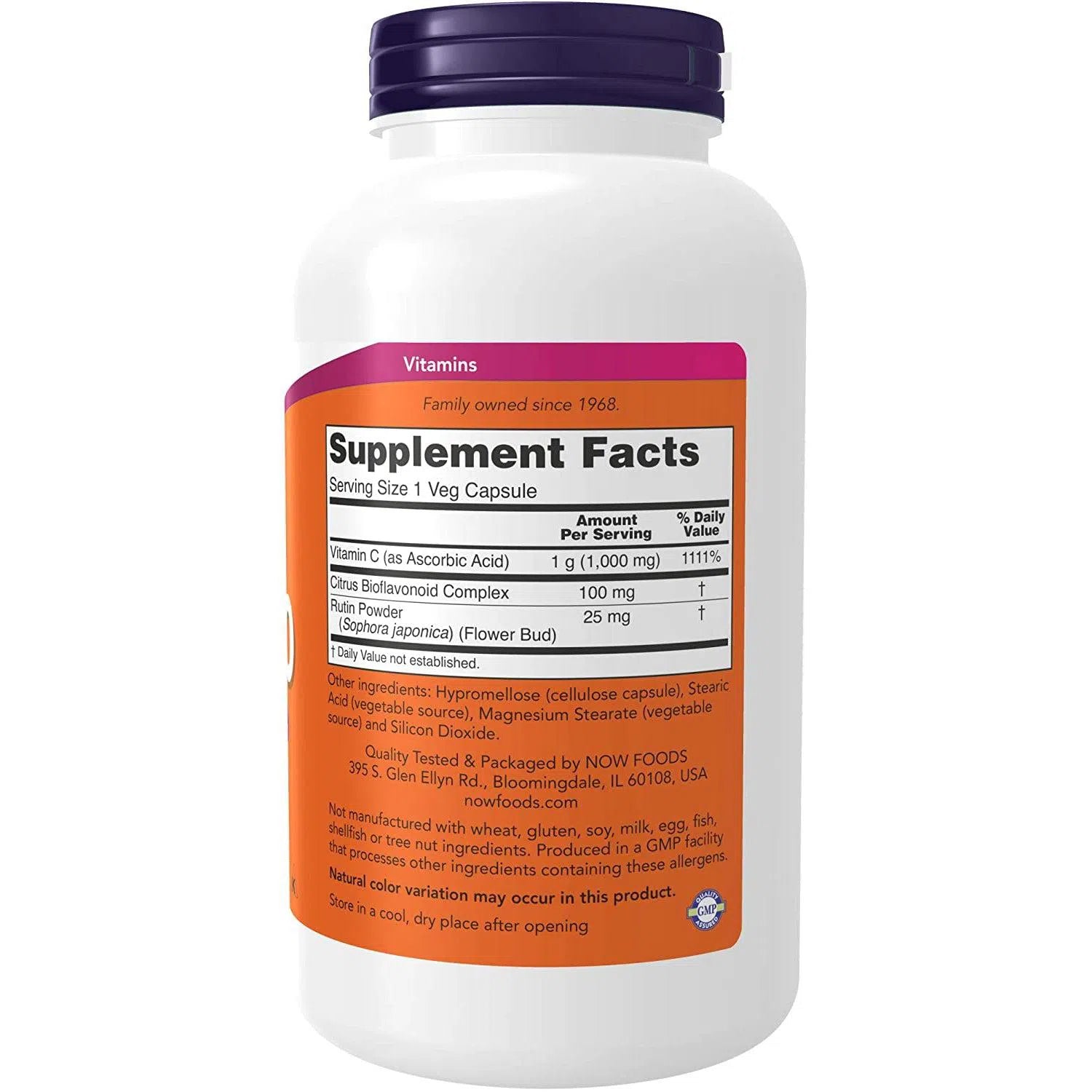 NOW Vitamin C 1000mg Vegetarian Capsules - Immune Support, Antioxidant Boost for Adults & Kids | Daily Wellness Supplement for Cold Season, Skin Health & Energy