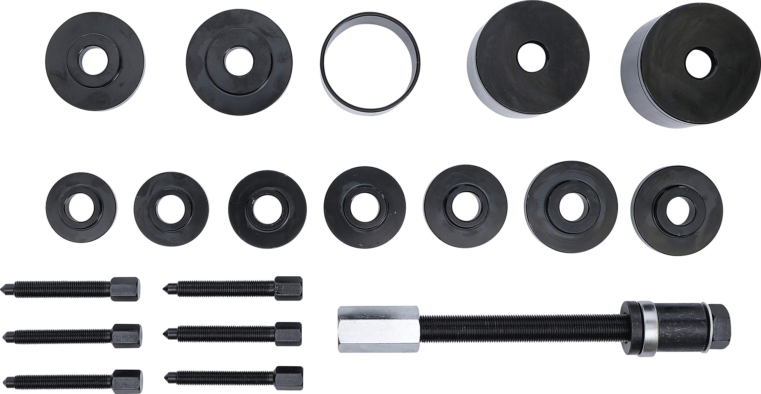 Kraftmann 67310 Universal Wheel Bearing Tool Set - 21 Piece Automotive Repair Kit for Cars, Trucks & SUVs - Perfect for DIY Mechanics & Professional Auto Shops