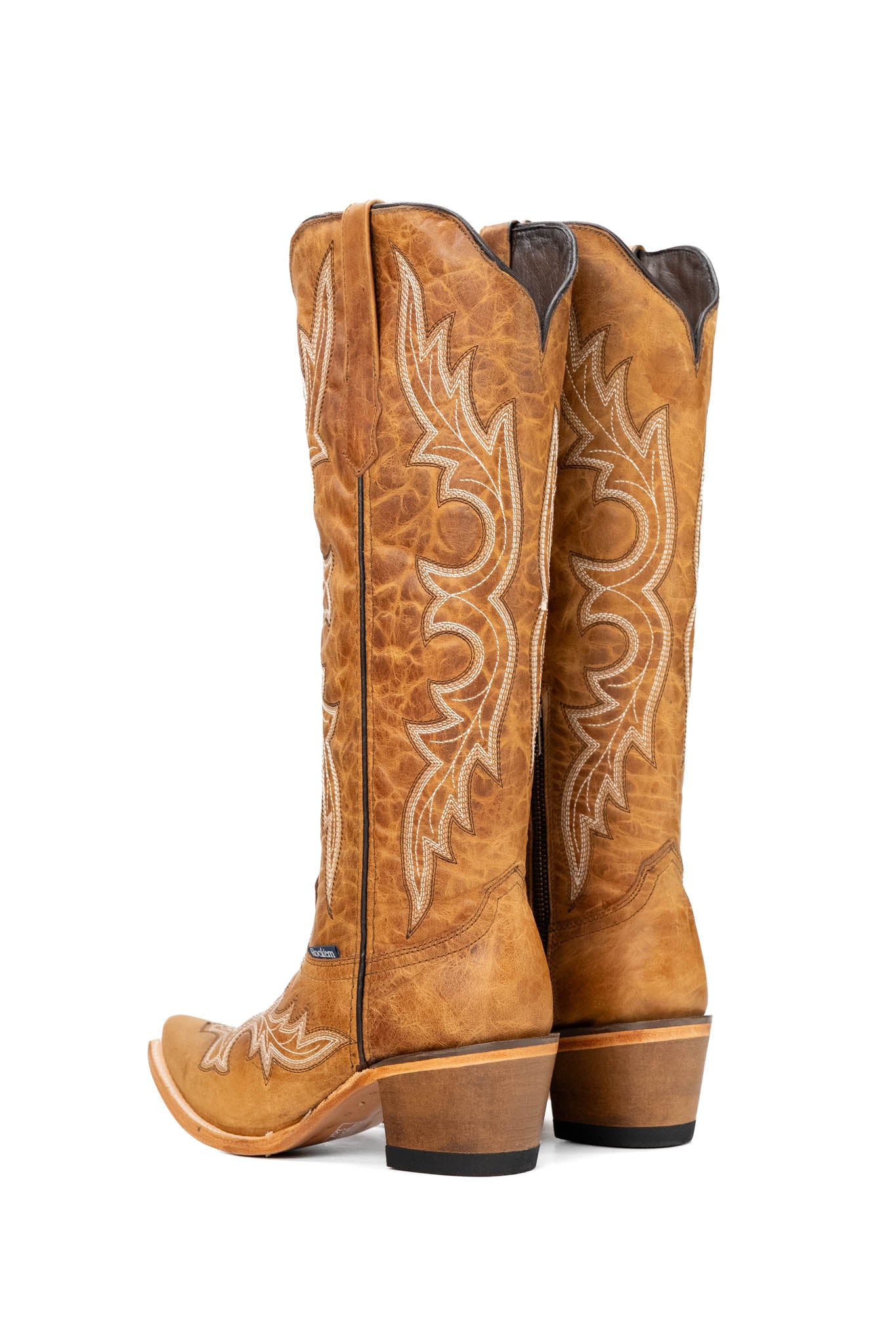 Odette Tall Snip Toe Cowgirl Boots for Women - Western Riding Boots with Pointed Toe & Stacked Heel | Perfect for Country Dancing, Rodeo Events & Fashion Outfits