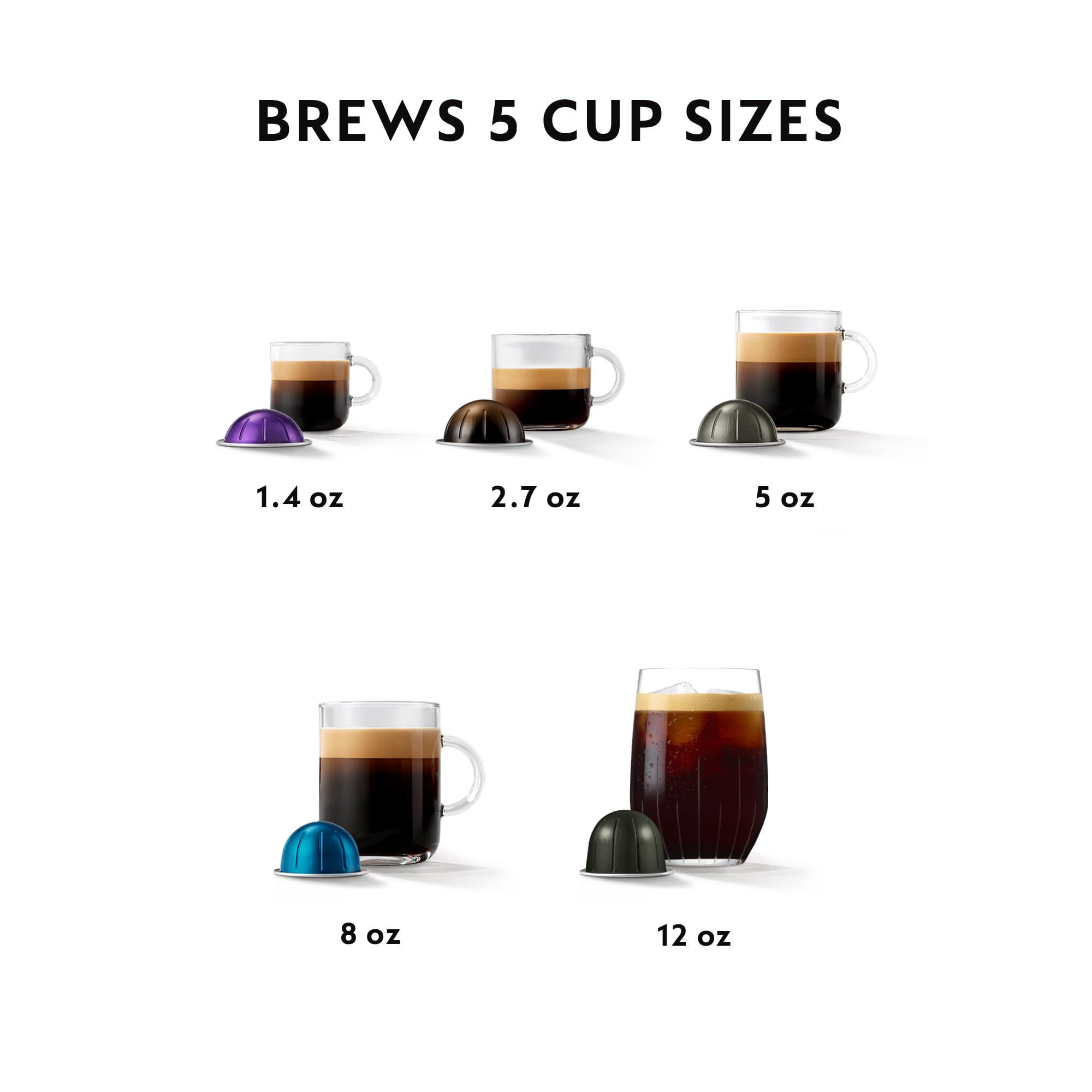 **Breville Nespresso Vertuo Pop+ Coffee & Espresso Maker with Milk Frother - Coconut White | Compact Single-Serve Machine for Home, Office & Gifts**