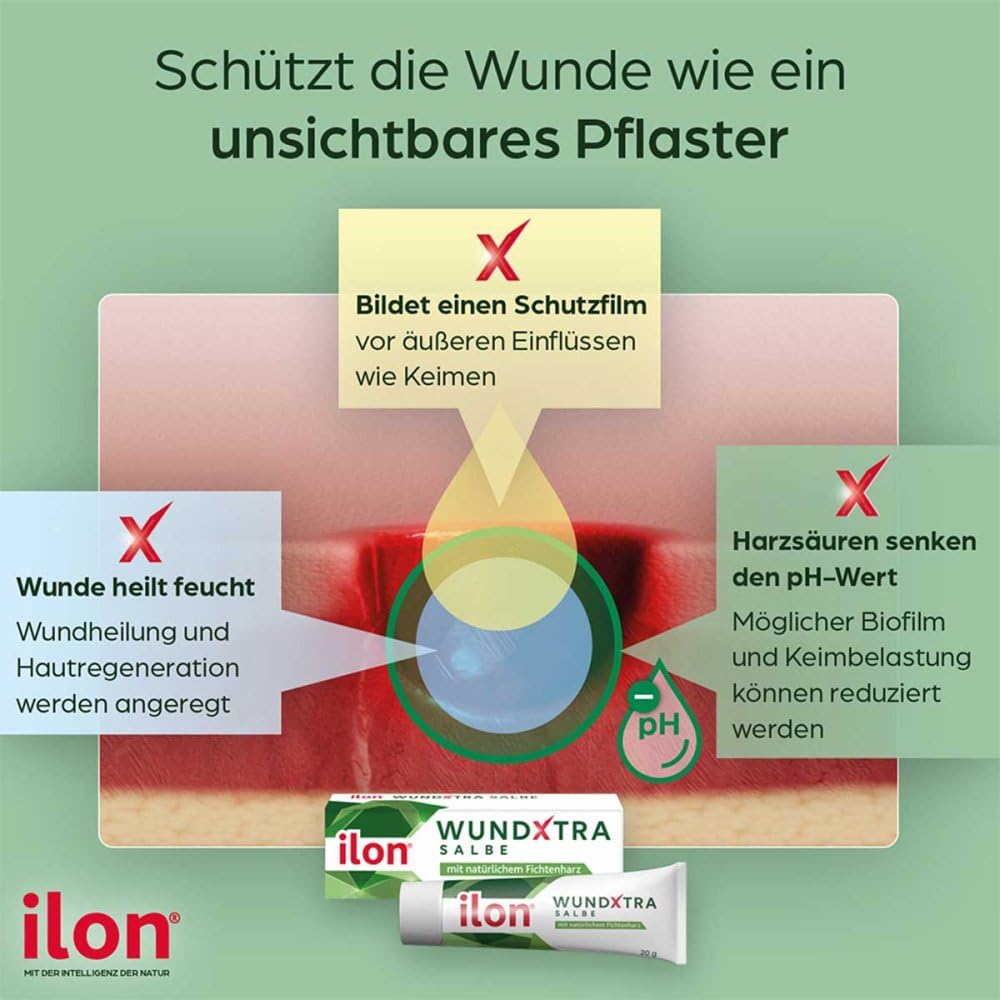 ILON WundXtra Healing Ointment 20g - Fast Relief for Cuts, Scrapes & Minor Burns | First Aid & Wound Care Solution