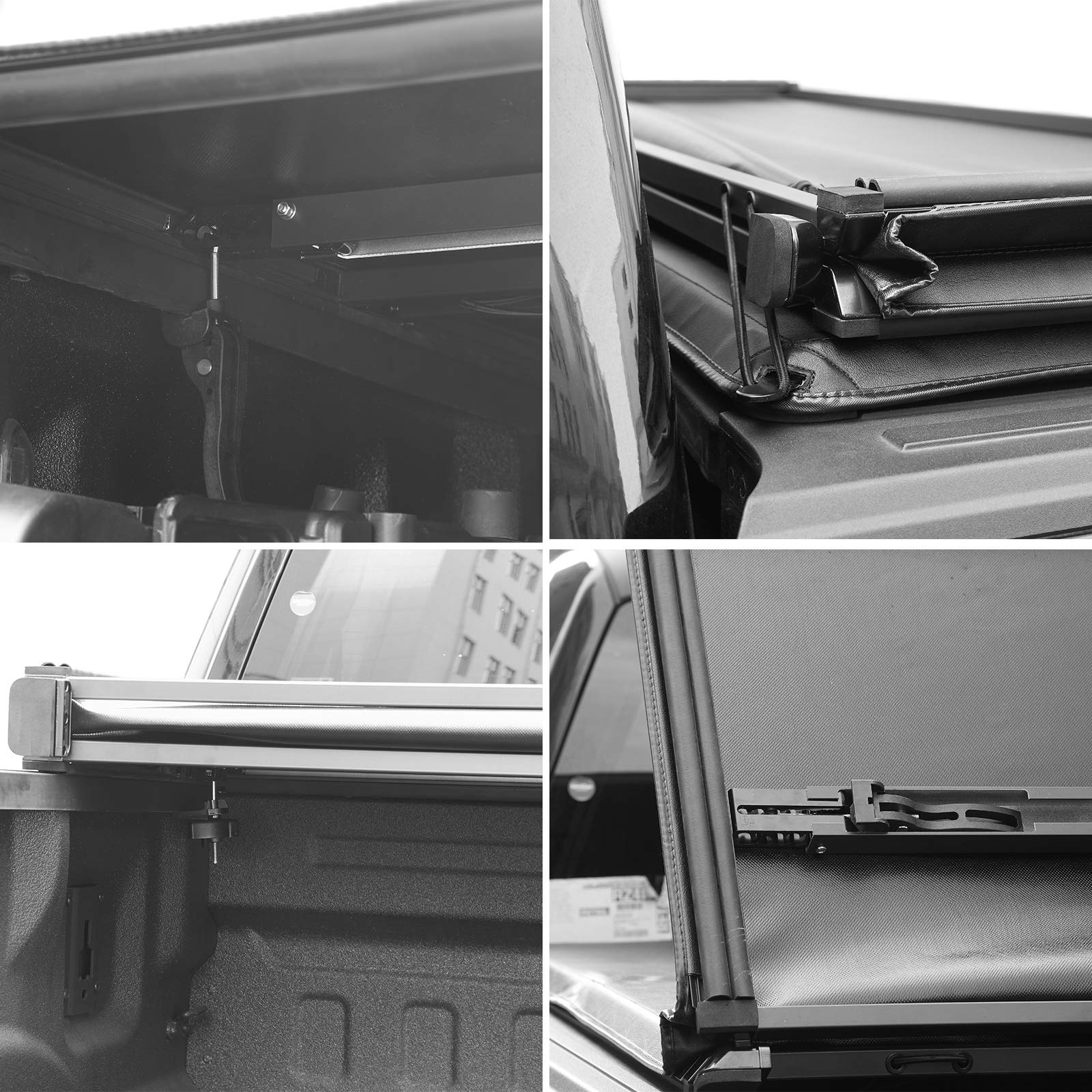 Lyon Soft Tri-Fold Tonneau Cover for 2020-2025 Jeep Gladiator JT Truck Bed | Fits Models With/Without Utili-Track System | Waterproof & Durable Protection for Cargo | Perfect for Camping, Road Trips & Outdoor Adventures