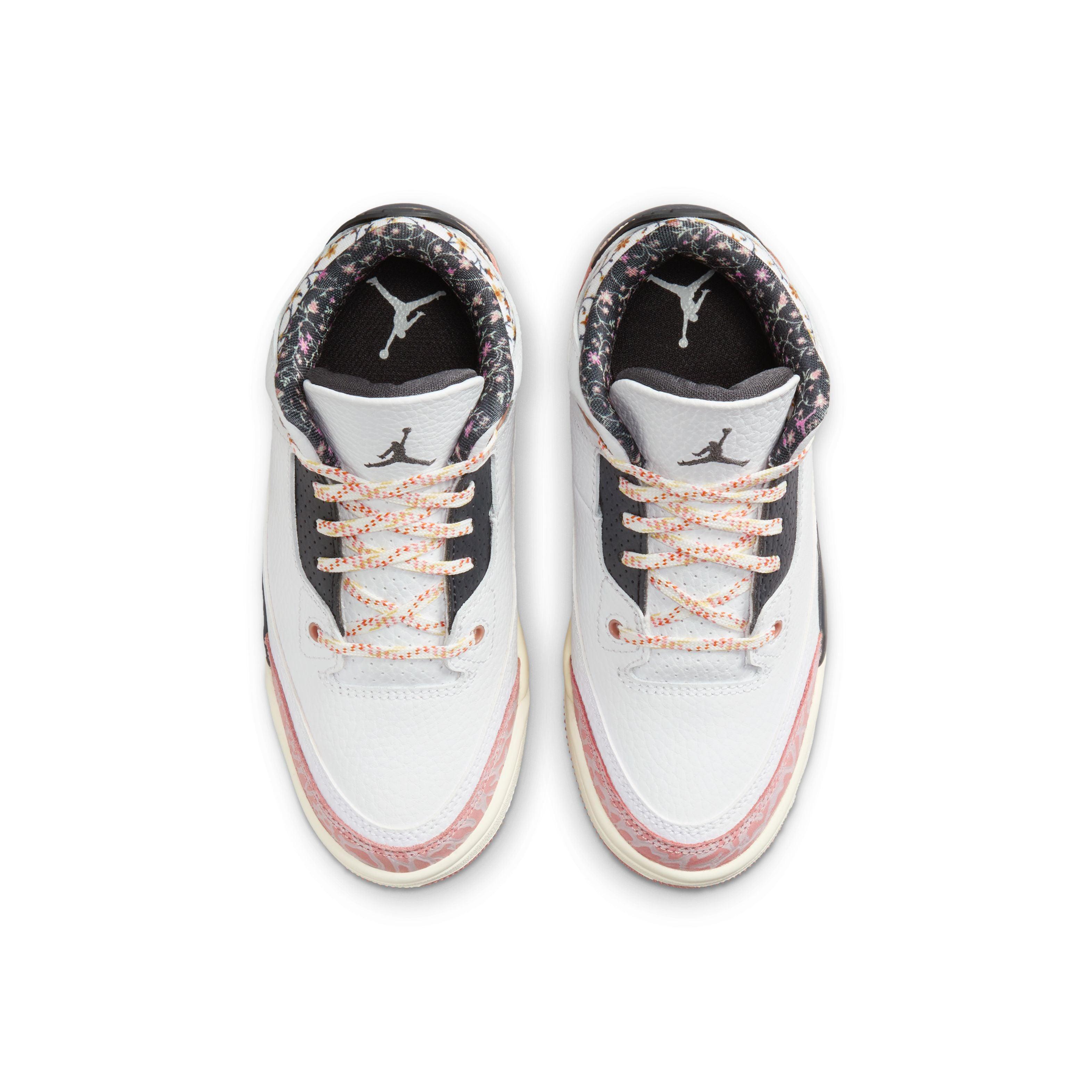 Air Jordan 3 Retro 'Red Stardust' Kids Basketball Shoes - Stylish Sneakers for Boys & Girls - Perfect for School, Sports & Casual Wear