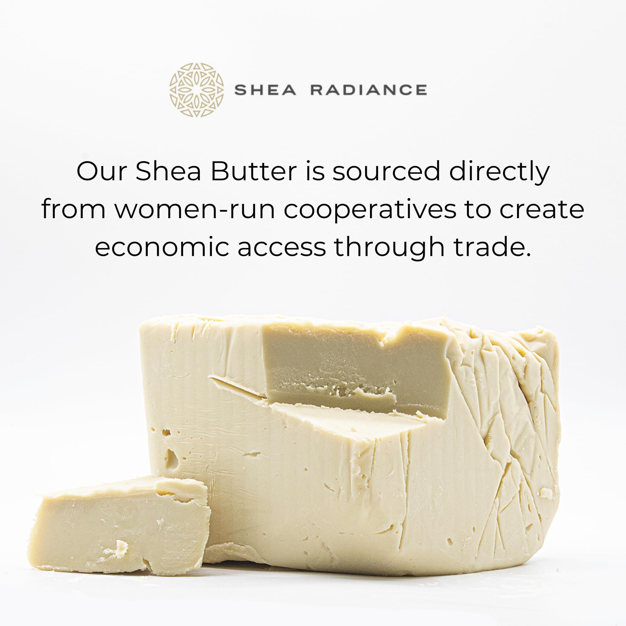 Pure Unrefined Shea Butter for Skin & Hair - 100% Natural, Unscented, 14 Oz - Deep Moisturizing for Dry Skin, Eczema, Hair Care & DIY Beauty Recipes