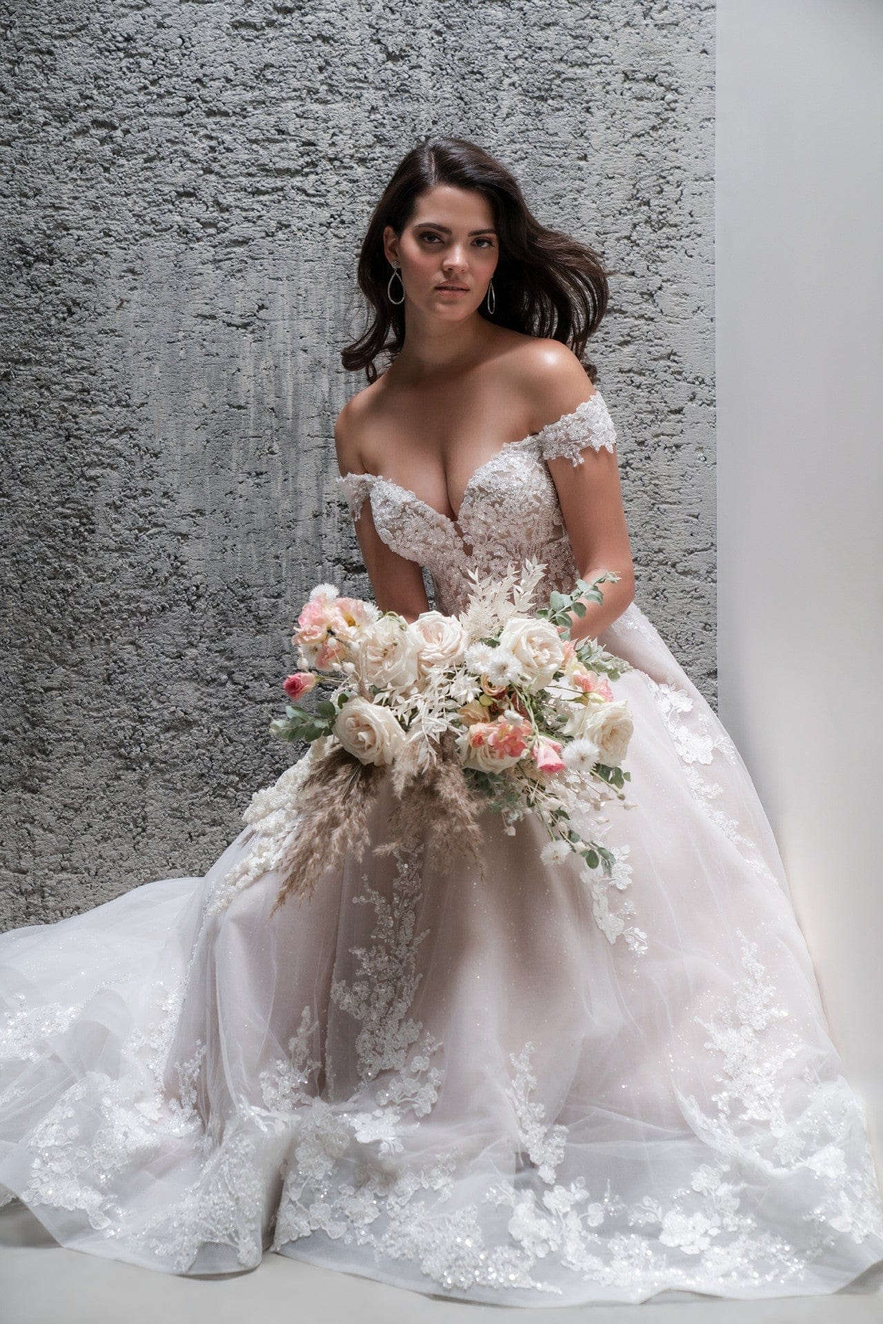 Allure C682L Plus Size 20 Wedding Dress - Elegant Lace Bridal Gown for Curvy Brides | Perfect for Beach, Church, and Formal Weddings