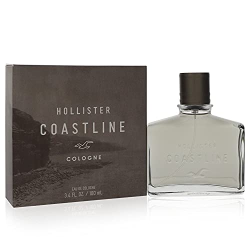 Hollister Coastline Cologne for Men - 3.4 oz Eau De Toilette Spray | Fresh Aquatic Scent | Long-Lasting Fragrance | Perfect for Daily Wear, Date Night & Office Use