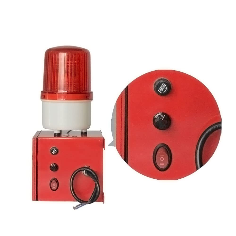 ATO 106-120dB Adjustable Audible & Visual Alarm with Strobe Light - 24V DC Security Siren for Home & Business Warning Systems | Ideal for Emergency Alerts, Industrial Safety, and Security Applications