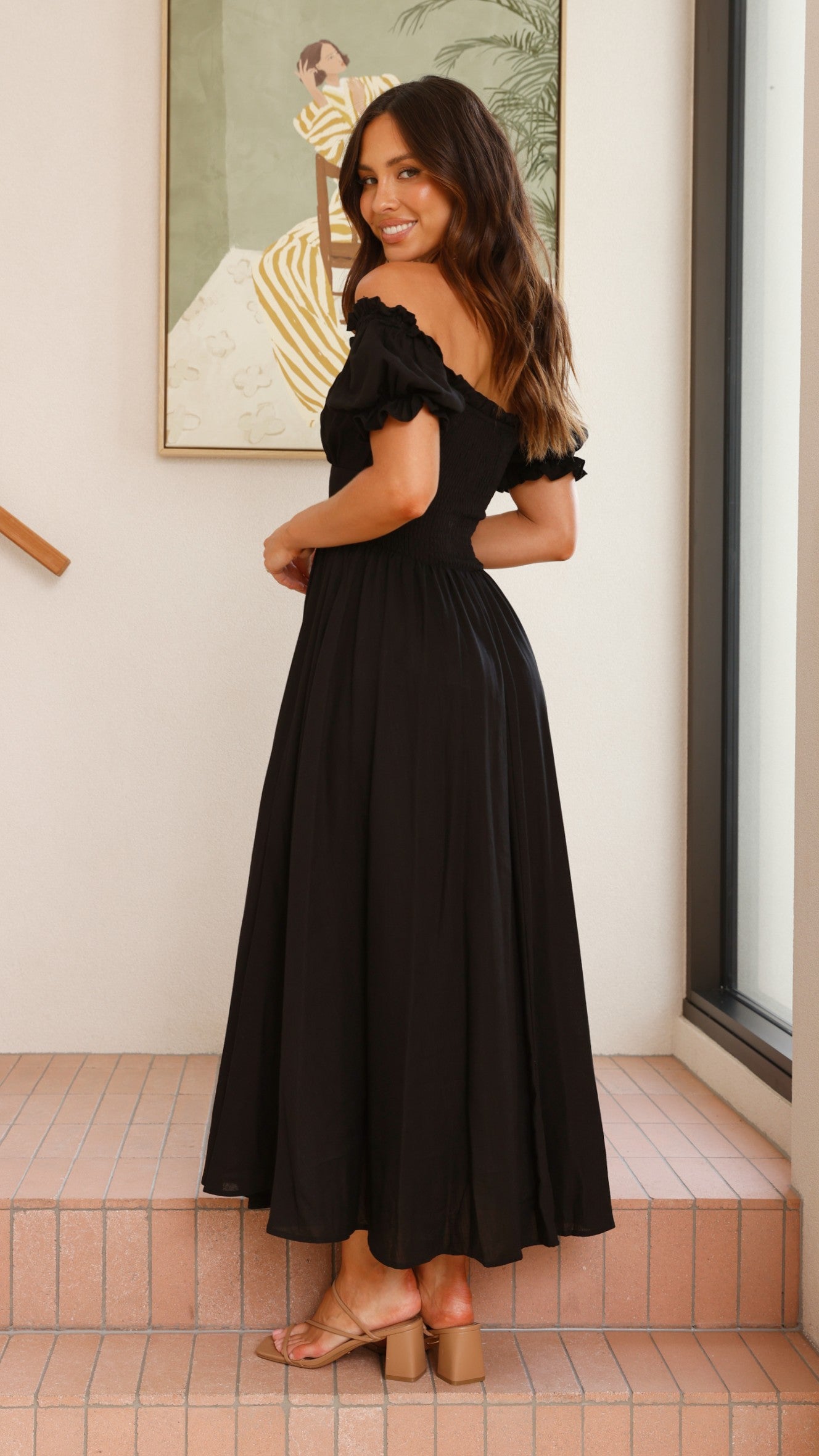 Stylish Black Hulu Maxi Dress for Women - Perfect for Summer, Beach, and Casual Outings