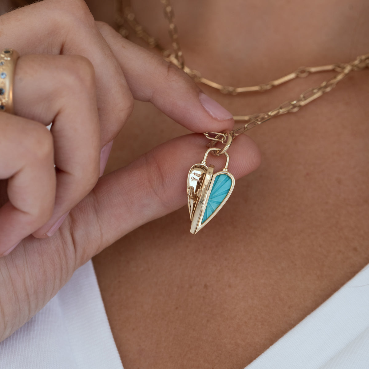 Wild Heart Pendant Necklace - Natural Stone Jewelry for Women, Boho Chic Accessories - Perfect for Everyday Wear, Gifts & Spiritual Healing