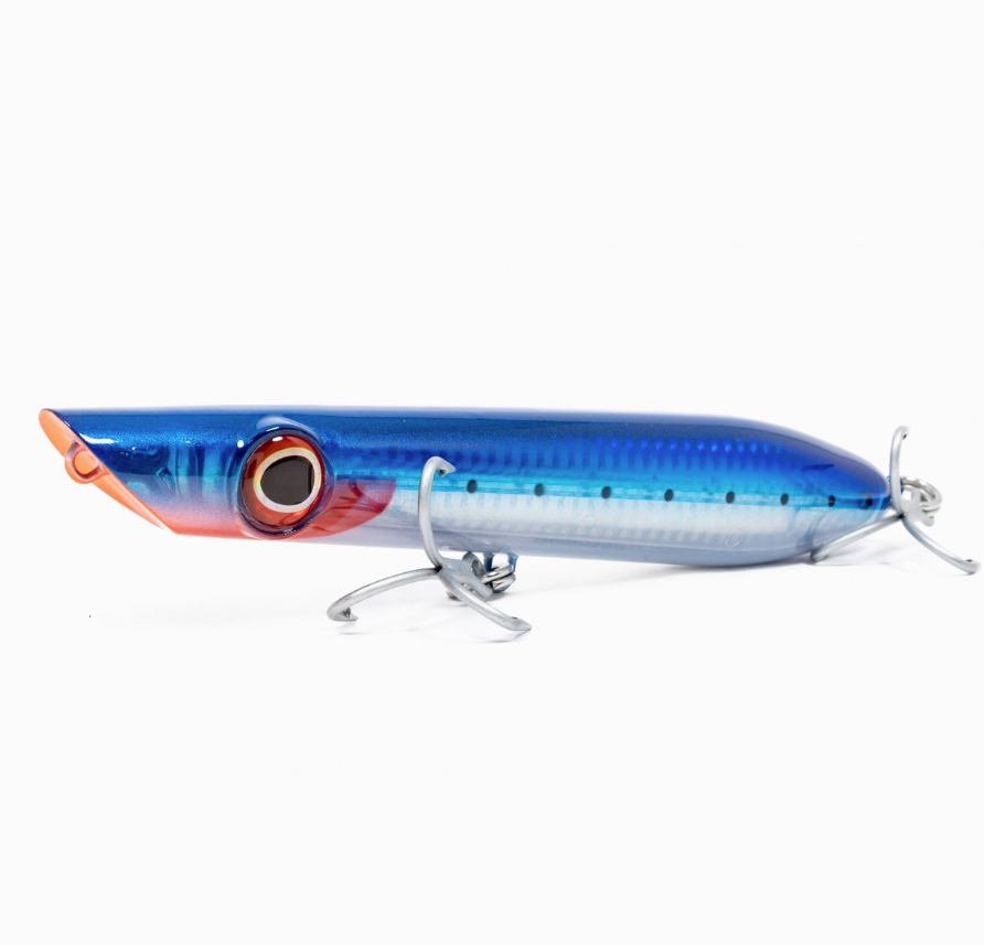 Dark Matter Pencil Popper Fishing Lure - Topwater Saltwater Bass Fishing Bait for Stripers, Bluefish & Tuna - Perfect for Surf Casting & Offshore Angling