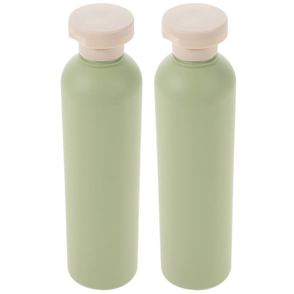 FRCOLOR 2 Pack 200ml Refillable Travel Bottles for Shampoo, Conditioner & Lotion - Leak Proof Squeeze Containers with Dispenser for Toiletries | Perfect for Airplane Carry-On, Gym & Vacation Essentials