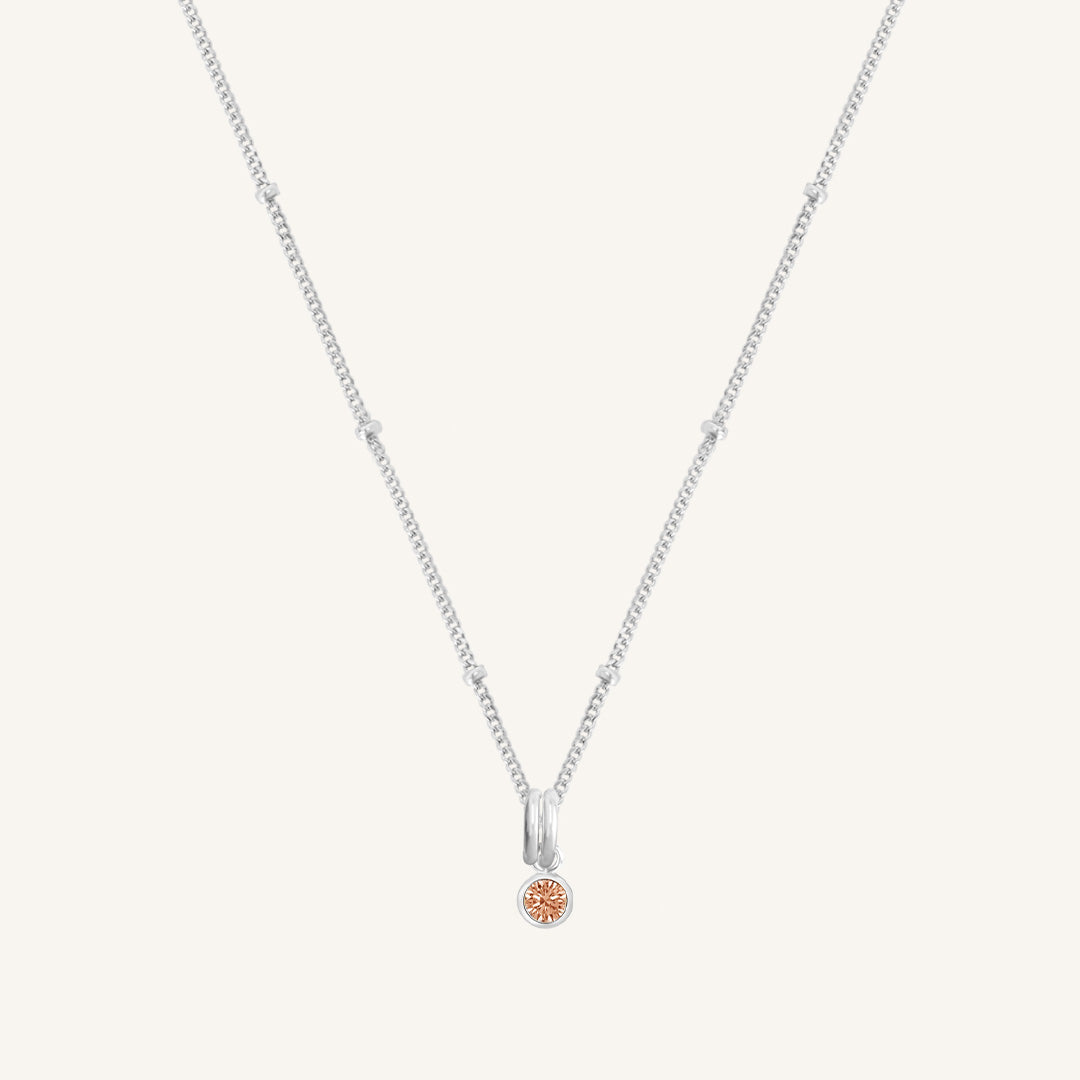 Birthstone Charm Necklace - Personalized Aura Jewelry for Women - Perfect Gift for Birthday, Anniversary & Mother's Day - Elegant Everyday Wear & Special Occasions