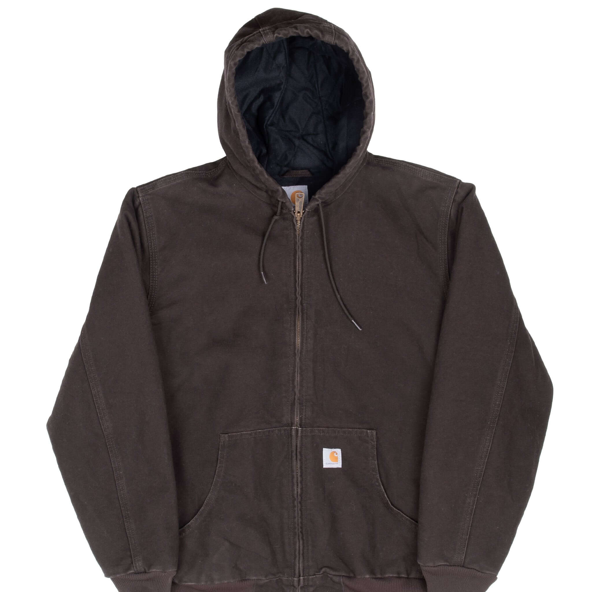 Vintage Carhartt Dark Brown WJ130DKB Active Jacket for Women - Medium Size | Durable Workwear for Outdoor Activities & Casual Wear