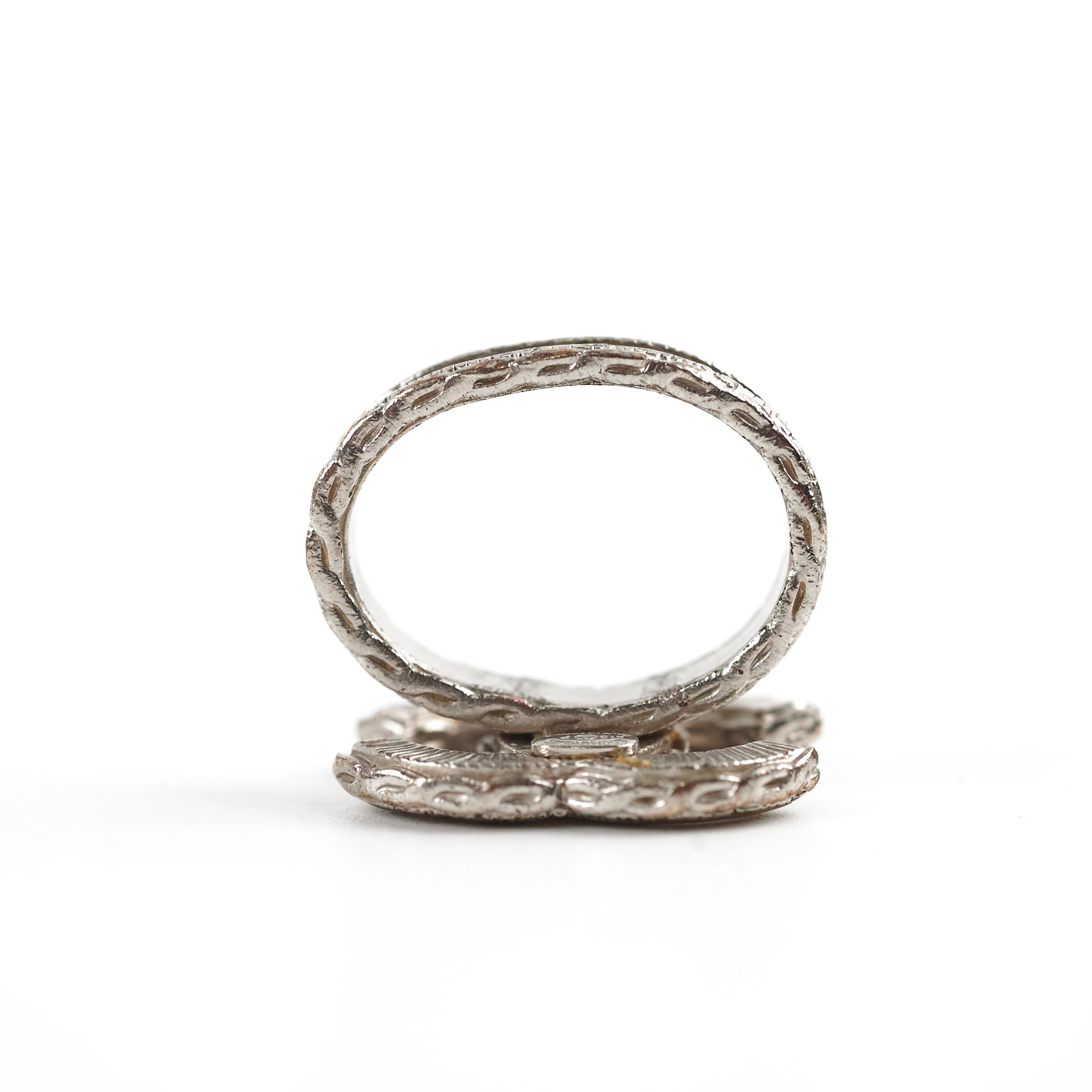 Chanel CC Logo Ring - Fashion Jewelry for Women, Size 52 - Perfect for Parties, Weddings & Everyday Elegance