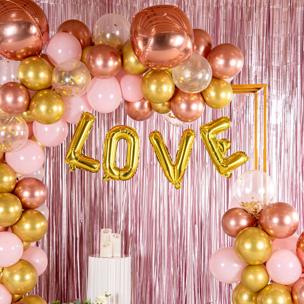 Gold Mylar Letter V Balloon - 16