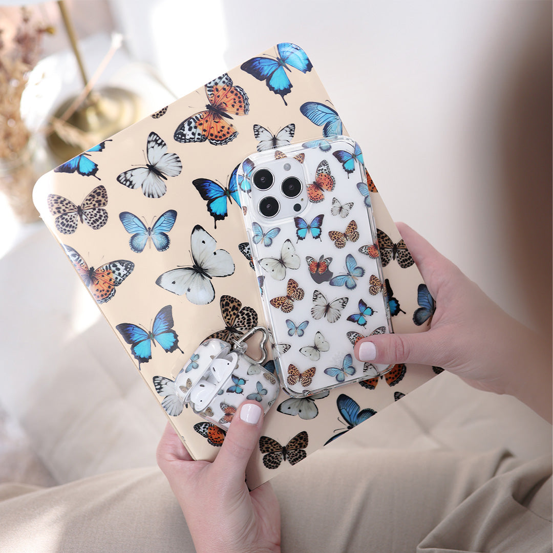 Butterfly Dreams iPad Case 2.0 - Slim Protective Cover for iPad Air/Pro, Lightweight Durable Shell with Stylish Butterfly Design | Perfect for Work, School & Travel